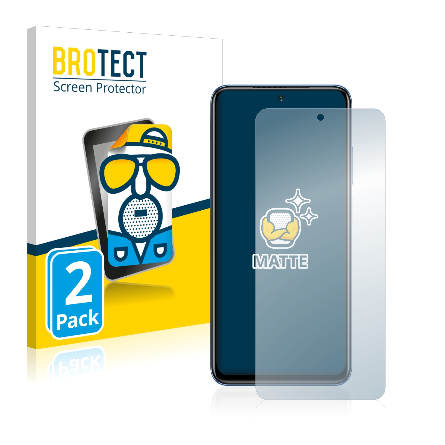 2x BROTECT Entspiegelungs-Folie pro Xiaomi Poco M5s