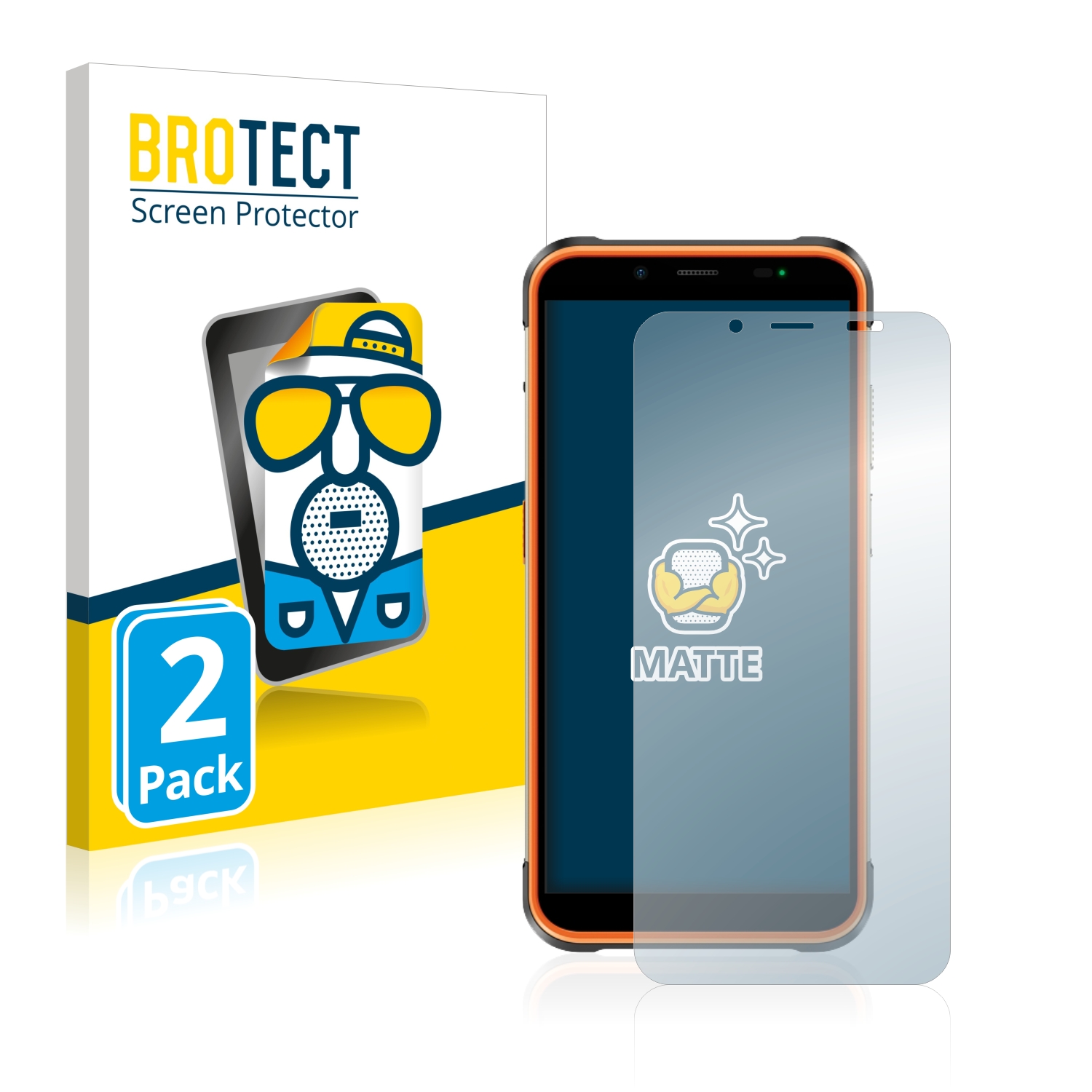 2x BROTECT Entspiegelungs-Folie pro Ulefone Power Armor 16 Pro