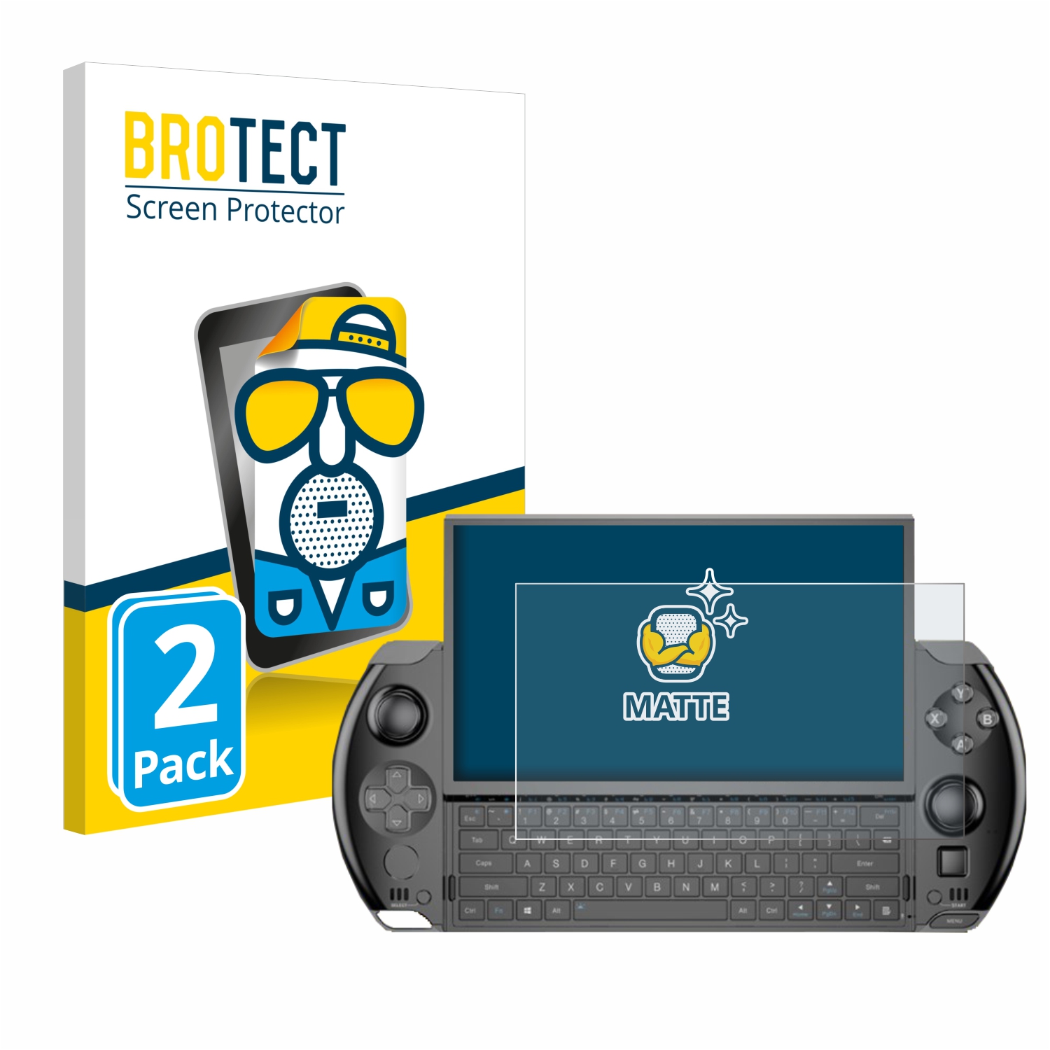 2x BROTECT Entspiegelungs-Folie pro GPD Win 4