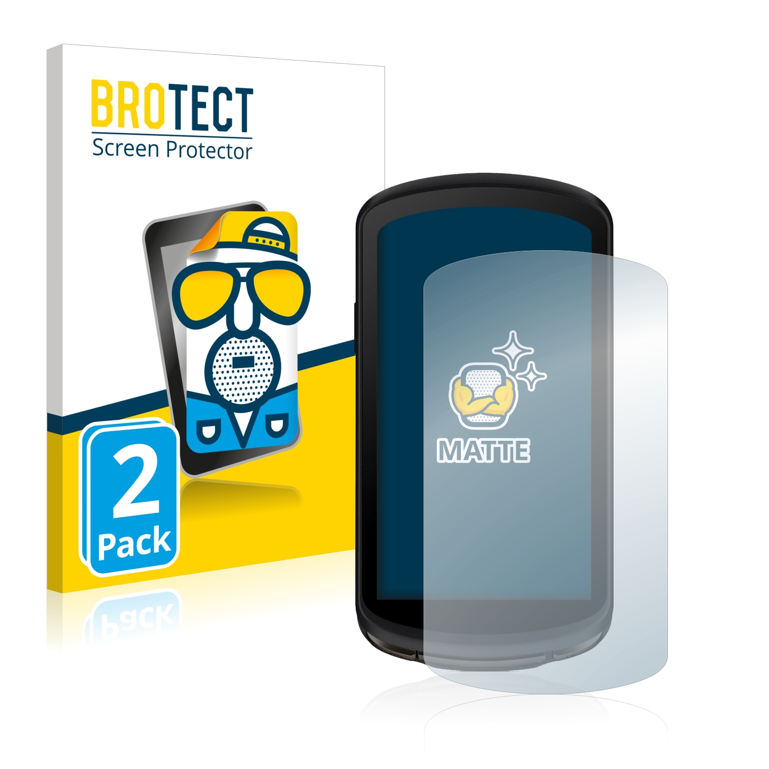 2x BROTECT Entspiegelungs-Folie pro Garmin Edge 1040 Solar