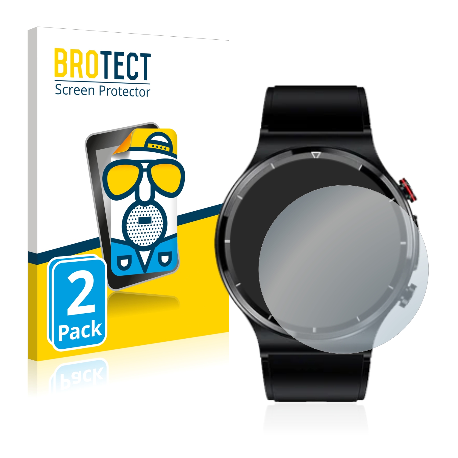 2x BROTECT Entspiegelungs-Folie pro Zeit Vision CARE Pro