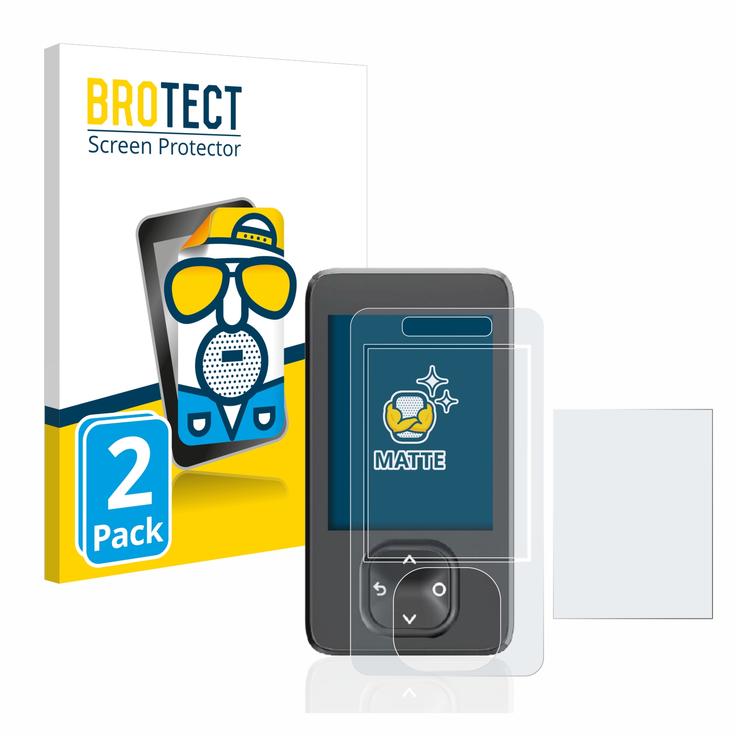 2x BROTECT Entspiegelungs-Folie pro Dexcom G7 CGM