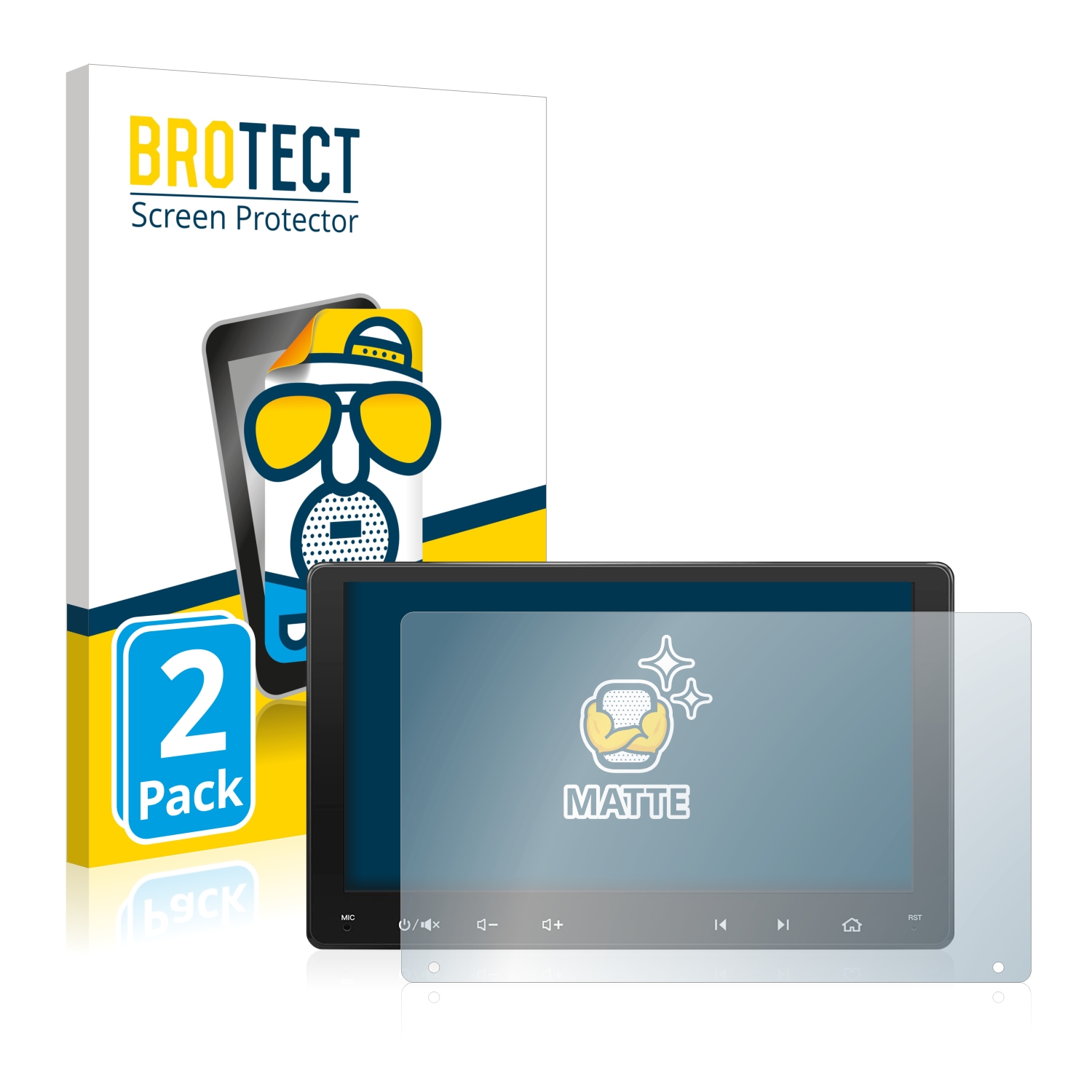 2x BROTECT Entspiegelungs-Folie pro Atoto A6 PF 9 palce