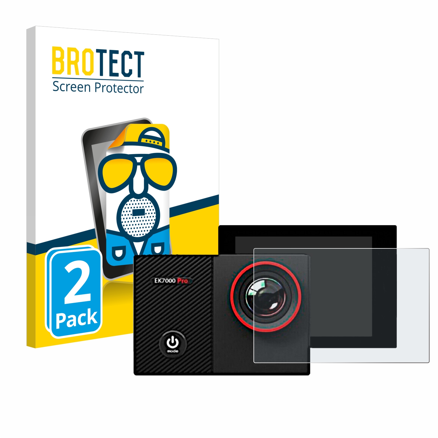 2x BROTECT Entspiegelungs-Folie pro Akaso EK7000 Pro