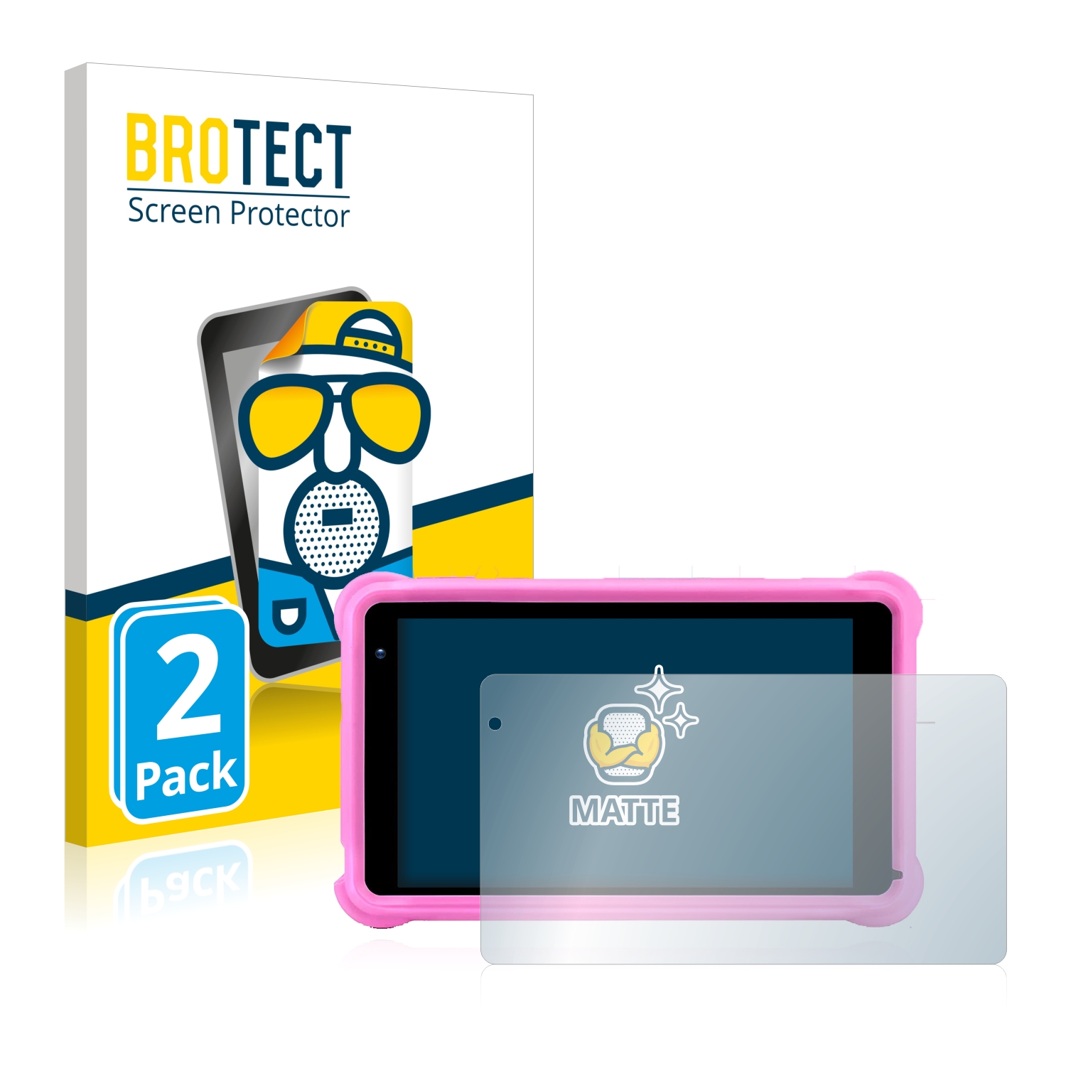 2x BROTECT Entspiegelungs-Folie pro qunyiCO Y7 Kinder-Tablet