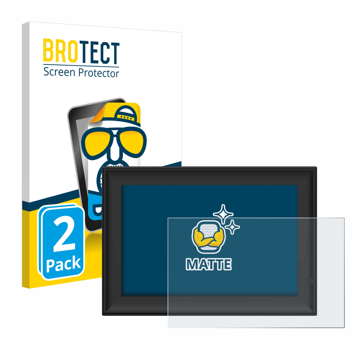 2x BROTECT Entspiegelungs-Folie pro Yenock digitální fotorámeček 10.1 palce