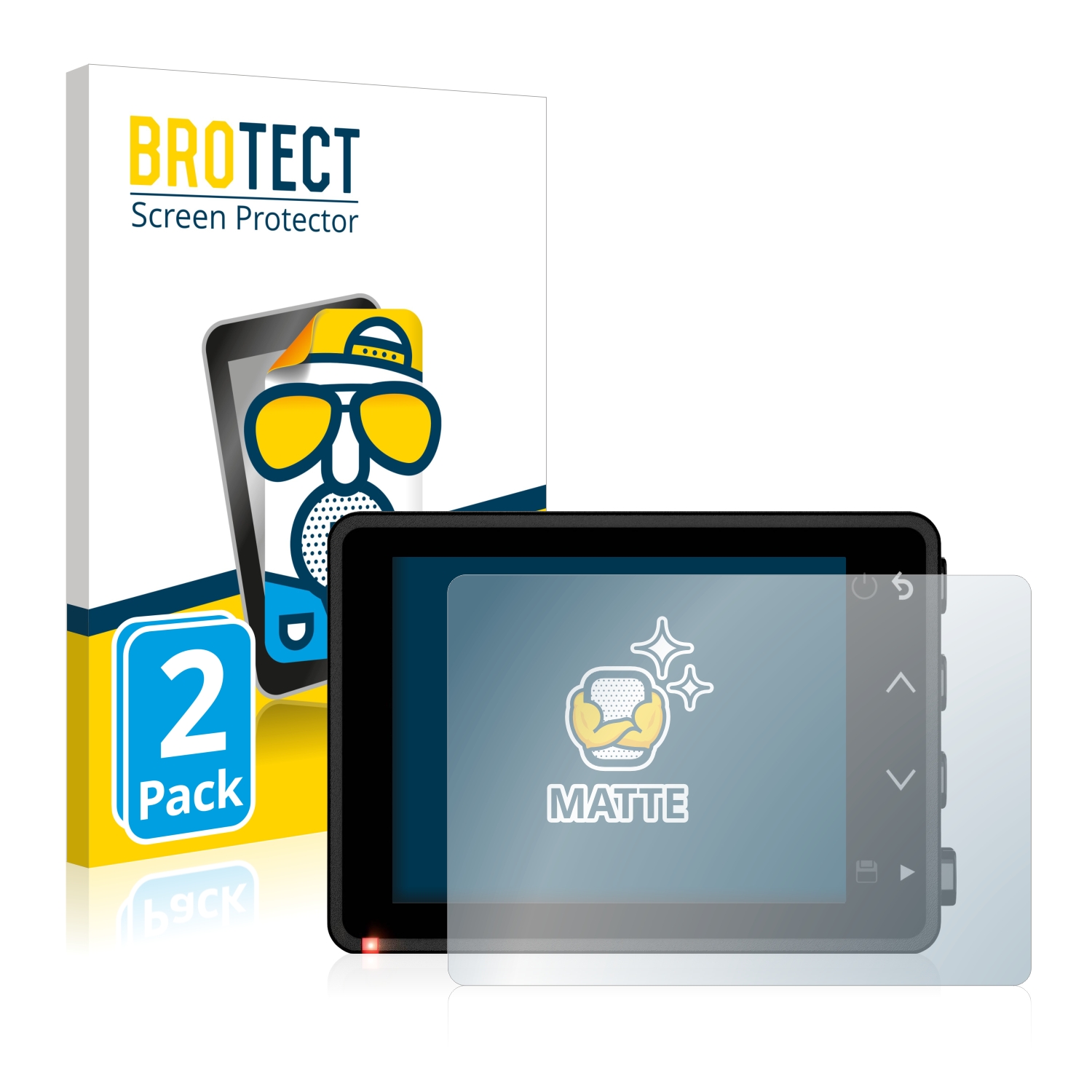 2x BROTECT Entspiegelungs-Folie pro Garmin Dash Cam 57