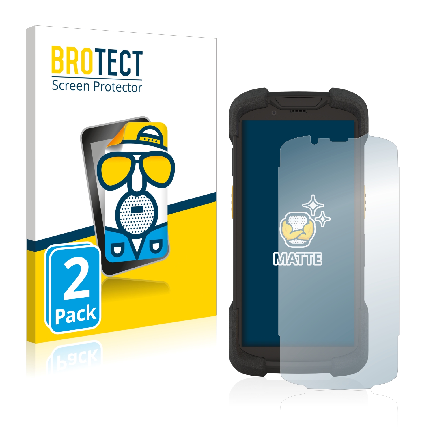2x BROTECT Entspiegelungs-Folie pro Zebra TC73