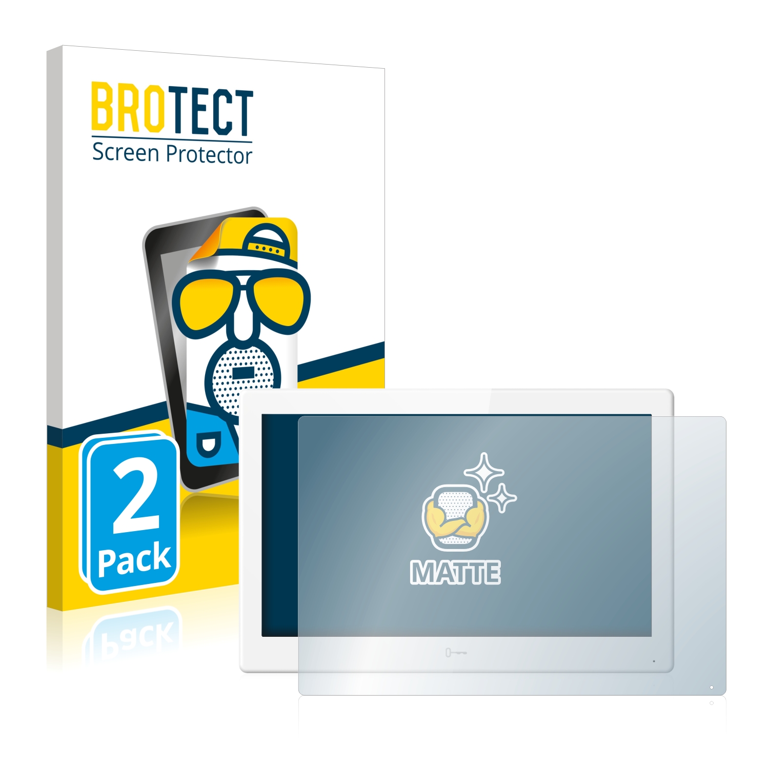 2x BROTECT Entspiegelungs-Folie pro Hikvision DS-KH9510-WTE1 (vnitřní stanice)