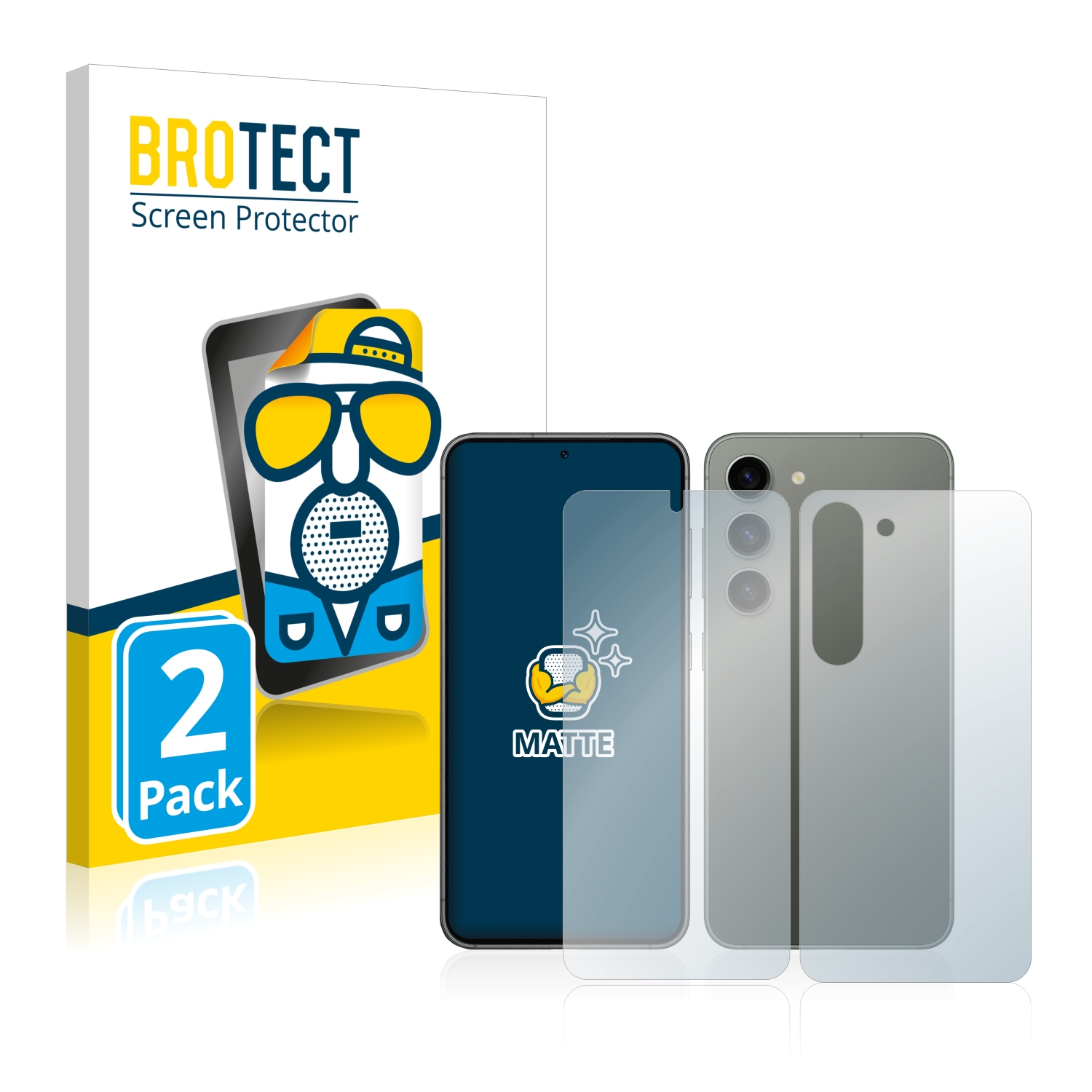 2x BROTECT Entspiegelungs-Folie pro Samsung Galaxy S23 (displej+zadní strana)