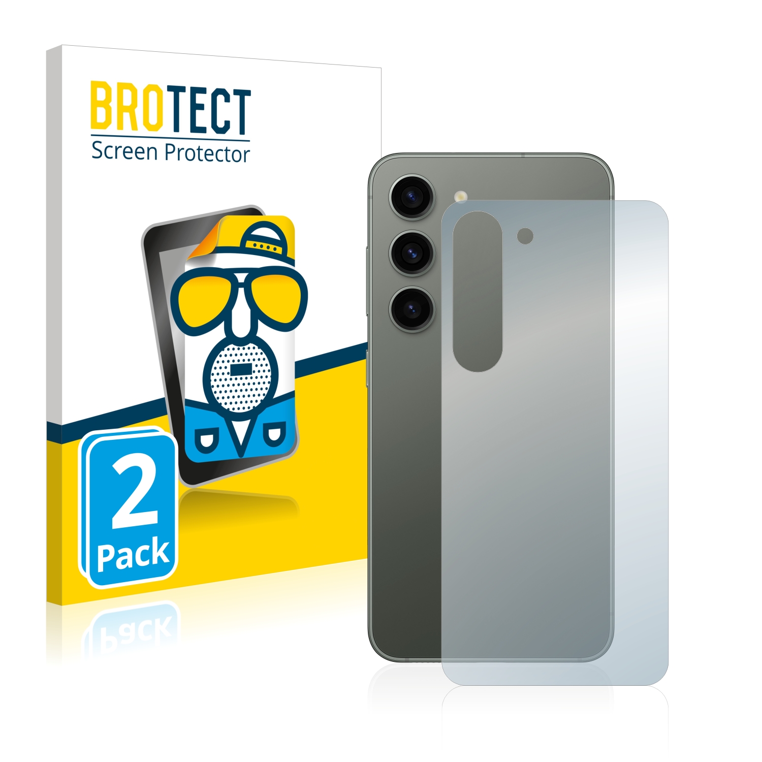 2x BROTECT Entspiegelungs-Folie pro Samsung Galaxy S23 Plus (zadní strana)