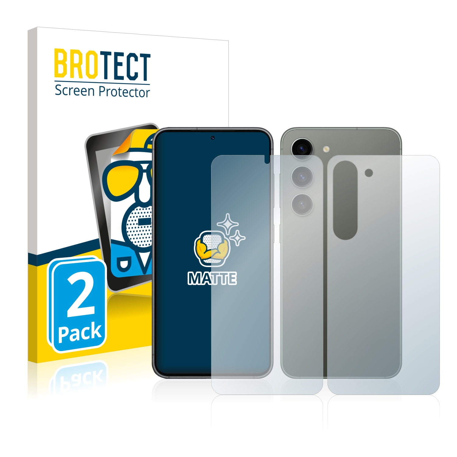 2x BROTECT Entspiegelungs-Folie pro Samsung Galaxy S23 Plus (displej+zadní strana)