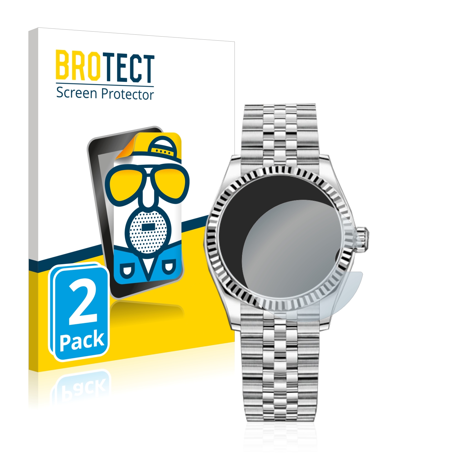 2x BROTECT Entspiegelungs-Folie pro Rolex Datejust 31