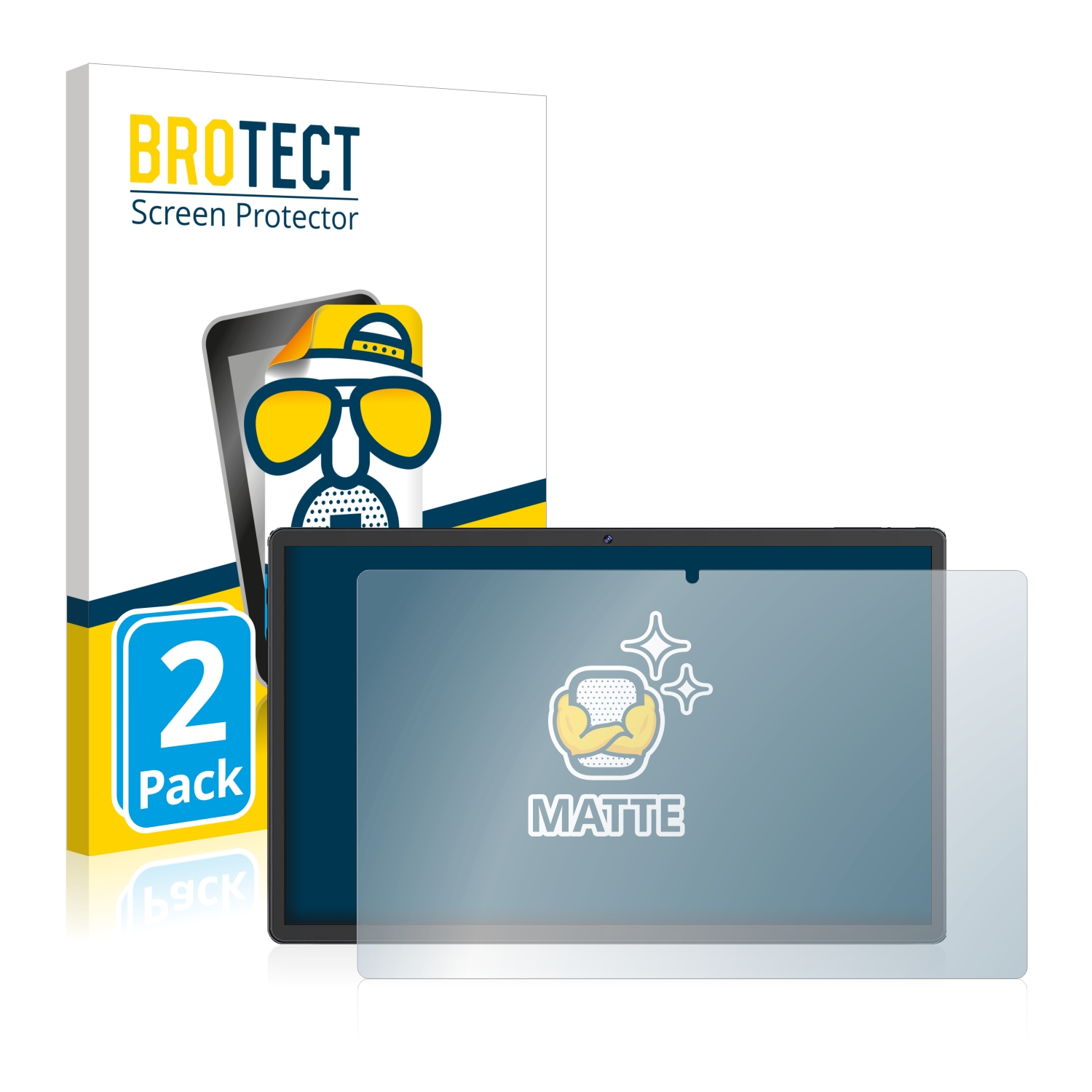 2x BROTECT Entspiegelungs-Folie pro Sebbe Facetel Tablet Q10