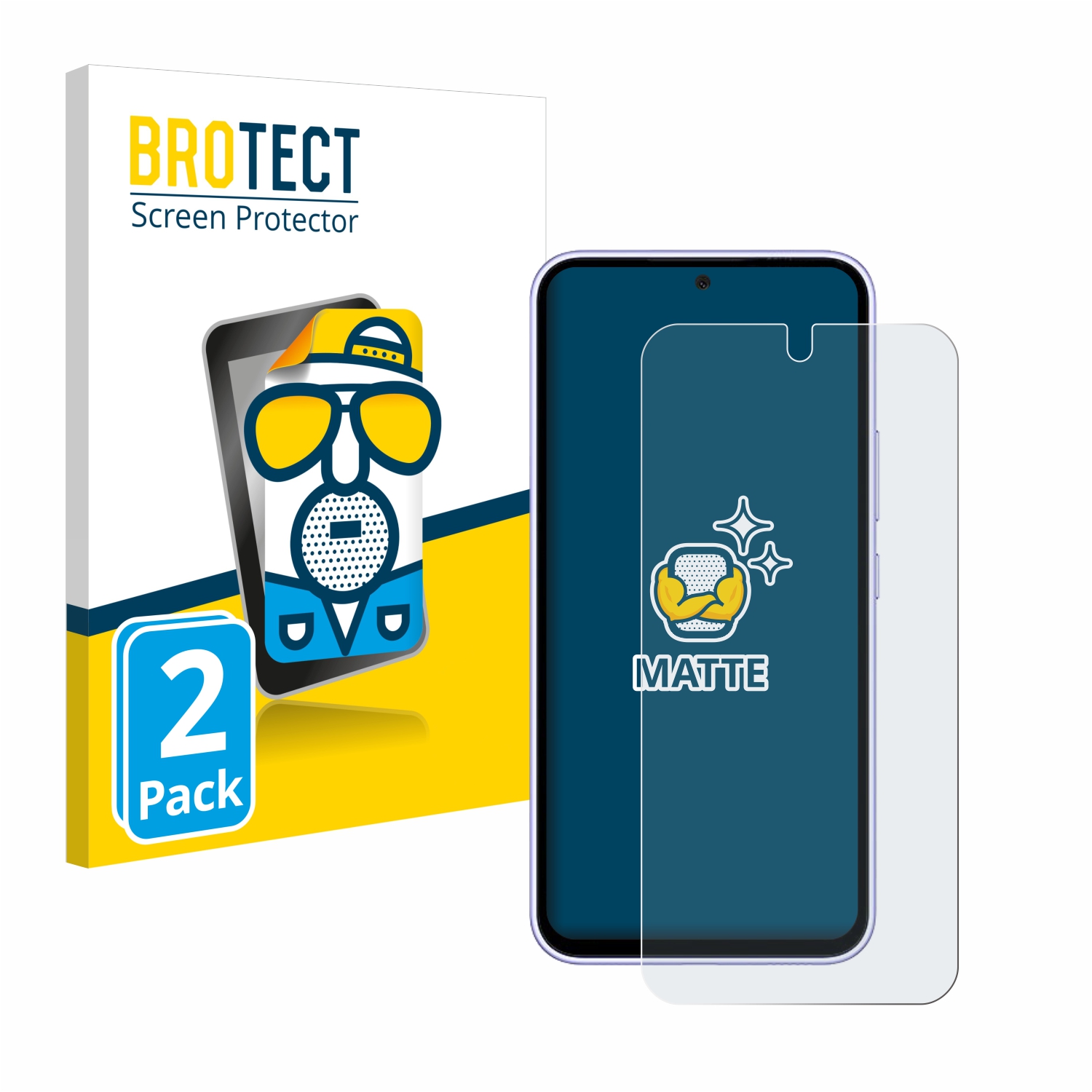 2x BROTECT Entspiegelungs-Folie pro Samsung Galaxy A54 5G
