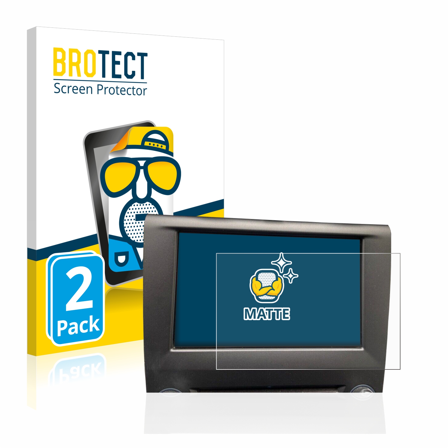 2x BROTECT Entspiegelungs-Folie pro Ford Mondeo S&S Business sync 3 2016