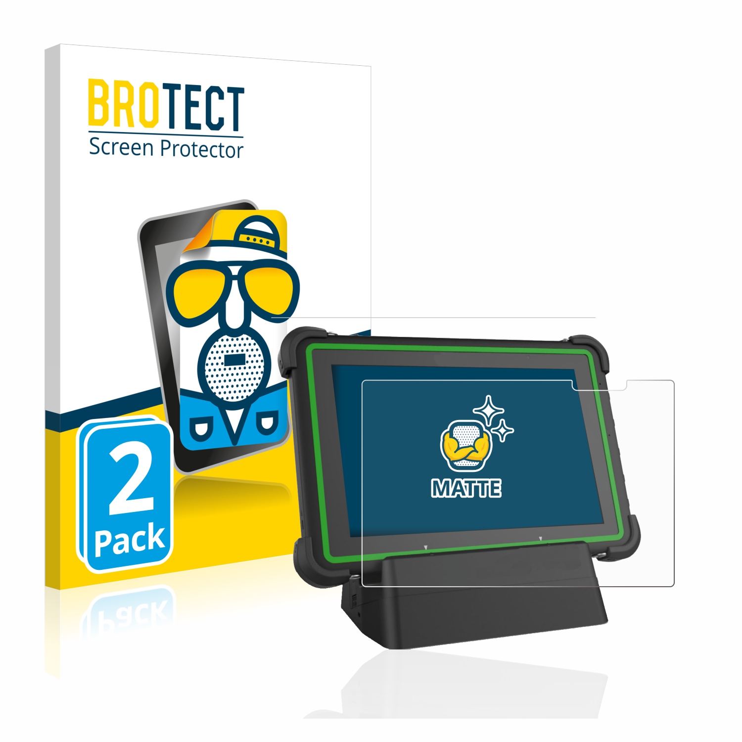 2x BROTECT Entspiegelungs-Folie pro Hella Gutmann Mega Macs X (tablet)