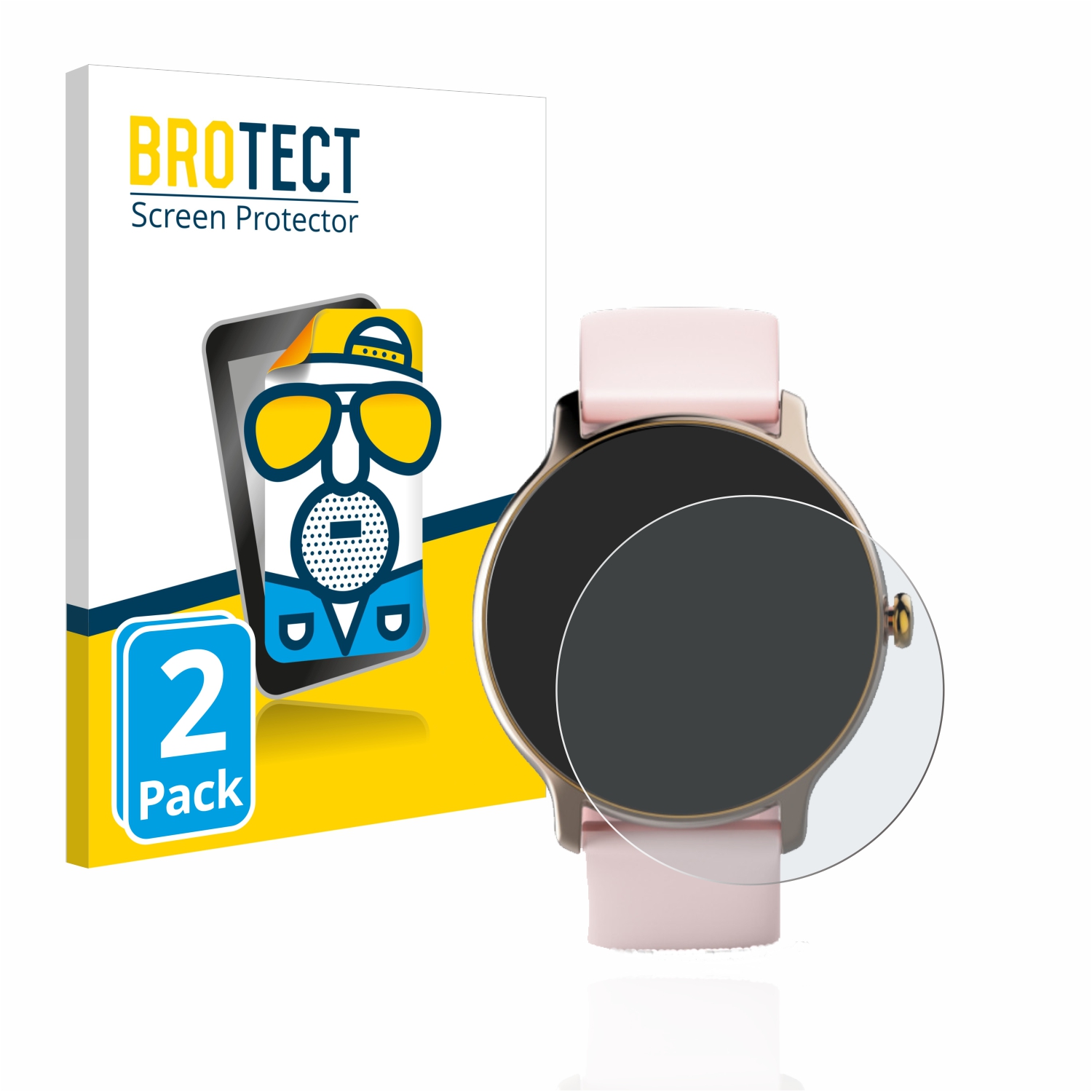 2x BROTECT Entspiegelungs-Folie pro Hama Fit Watch 4910