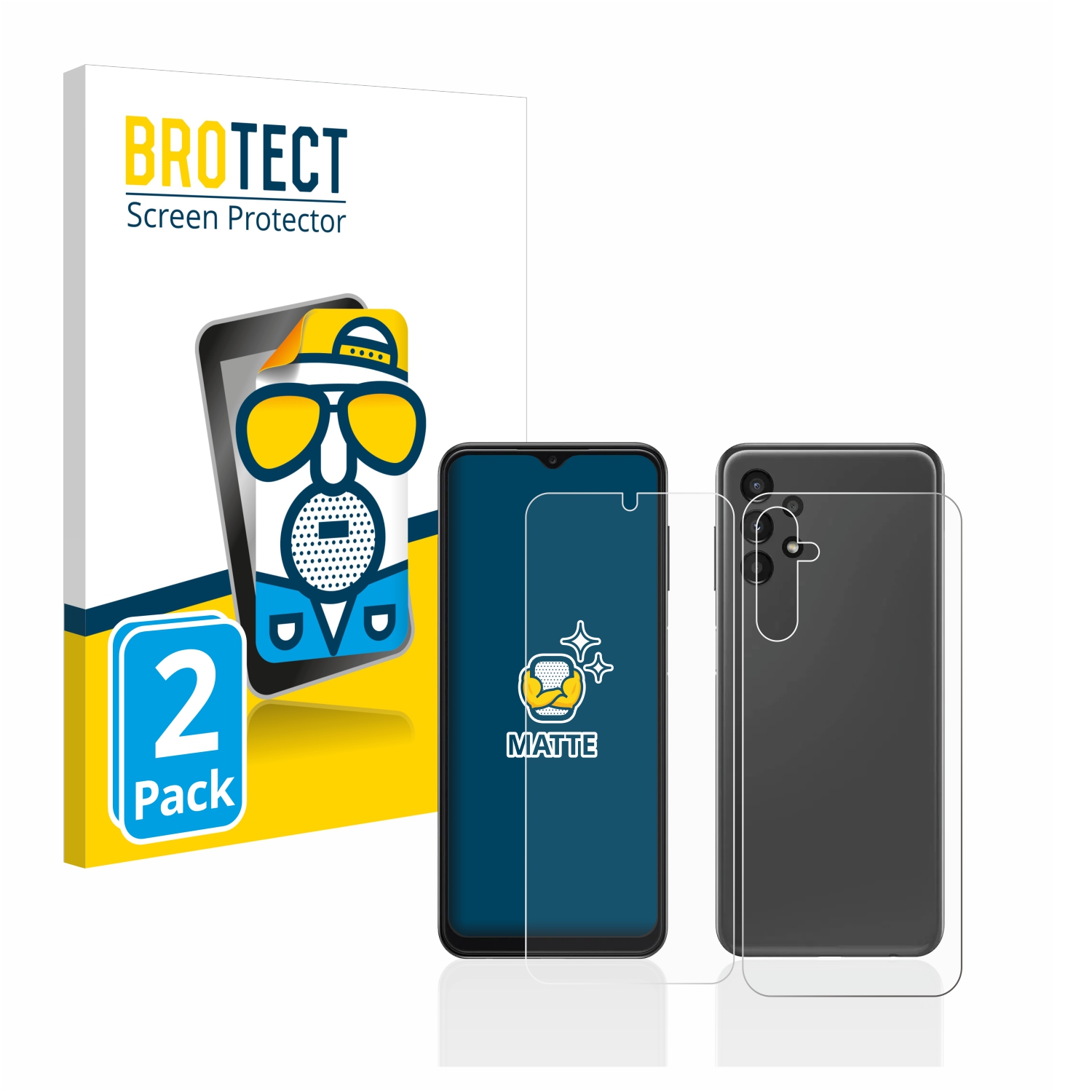 2x BROTECT Entspiegelungs-Folie pro Samsung Galaxy A14 4G (displej+zadní strana)