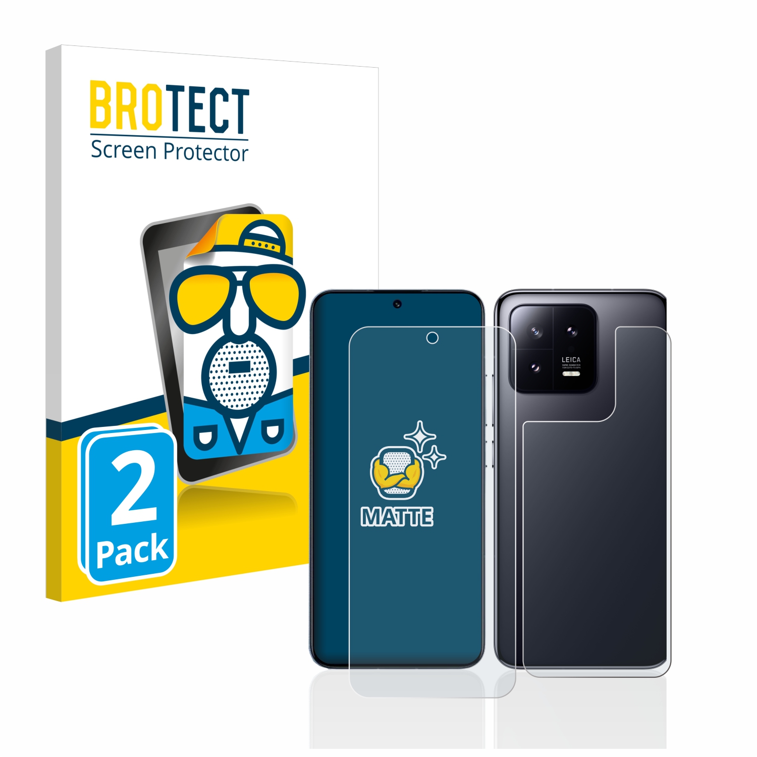2x BROTECT Entspiegelungs-Folie pro Xiaomi 13 (displej+zadní strana)