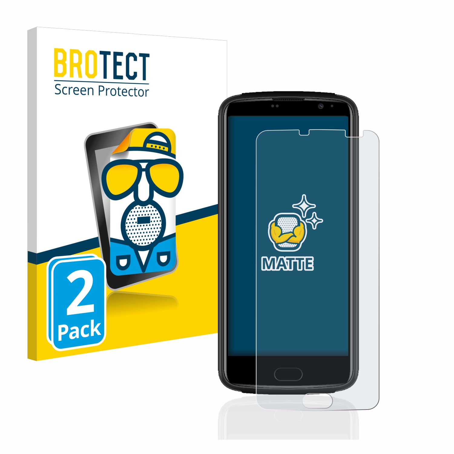 2x BROTECT Entspiegelungs-Folie pro Beafon M7 Lite premium