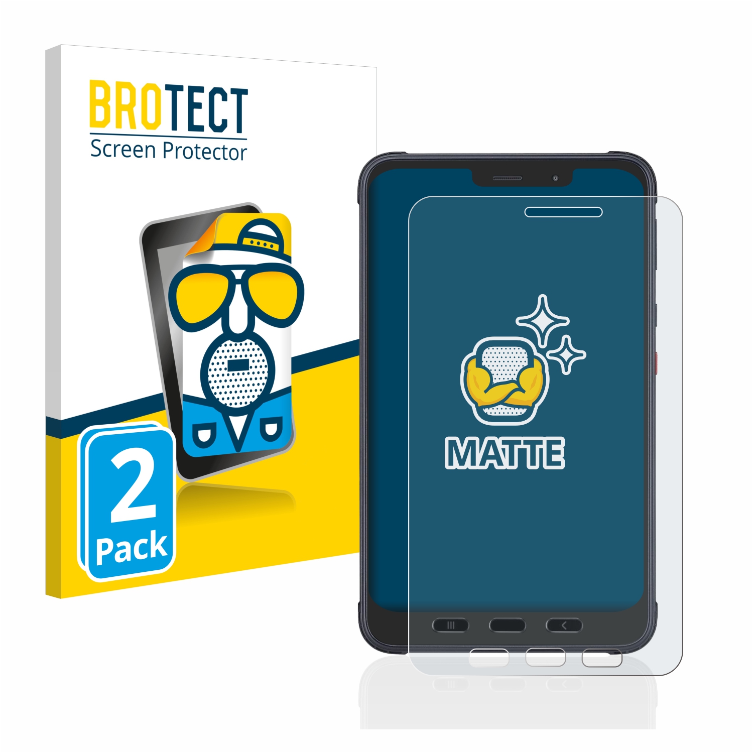 2x BROTECT Entspiegelungs-Folie pro Samsung Galaxy Tab Active 3 Enterprise Edition LTE