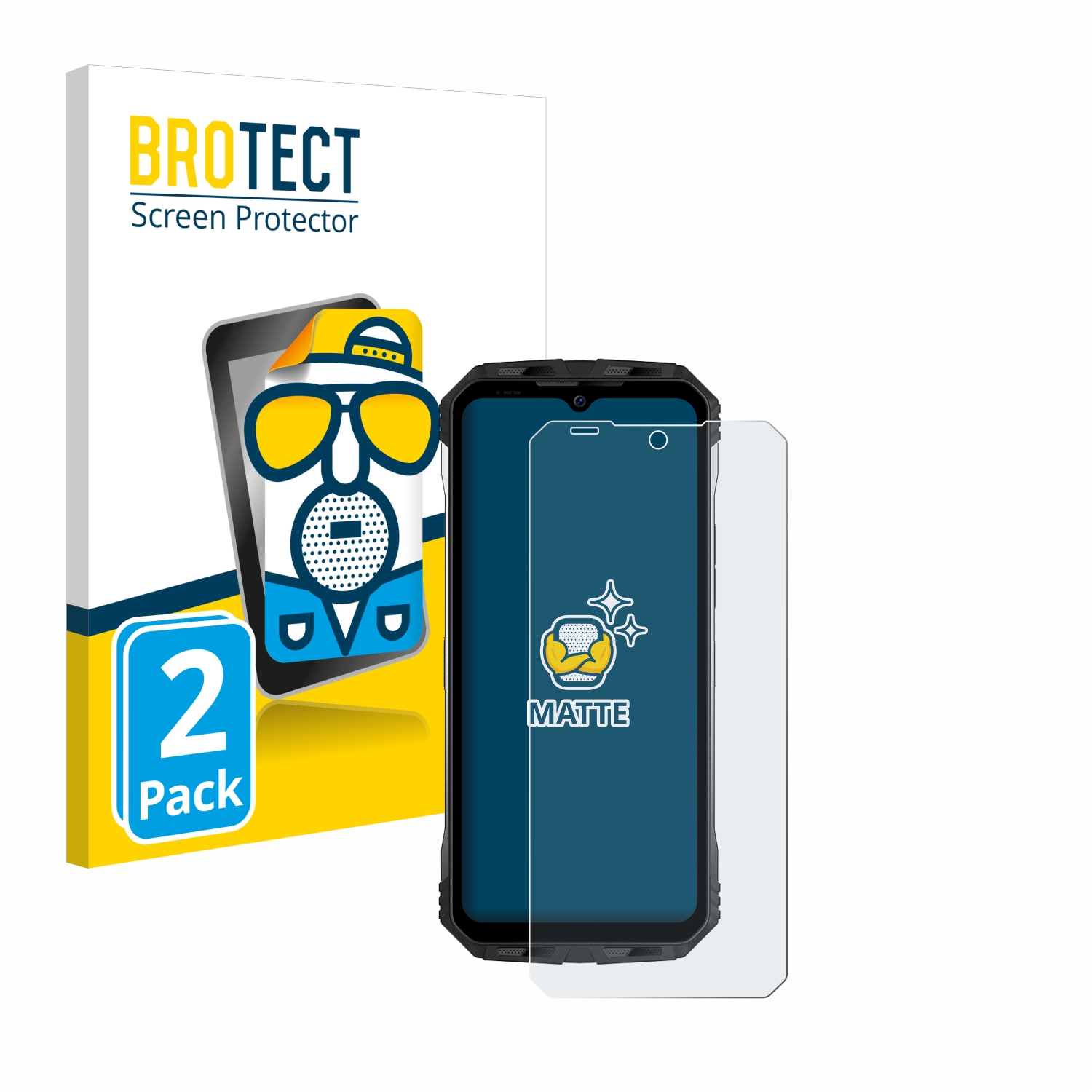 2x BROTECT Entspiegelungs-Folie pro Doogee S100