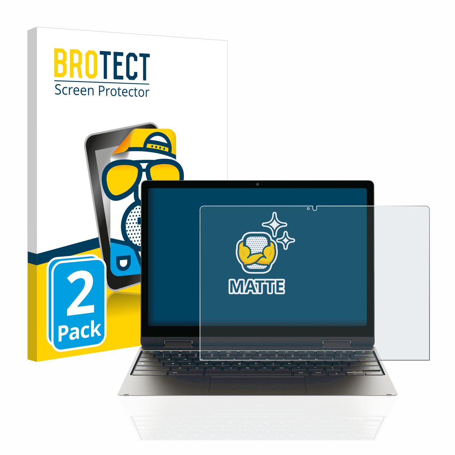 2x BROTECT Entspiegelungs-Folie pro Samsung Galaxy Chromebook 2 360