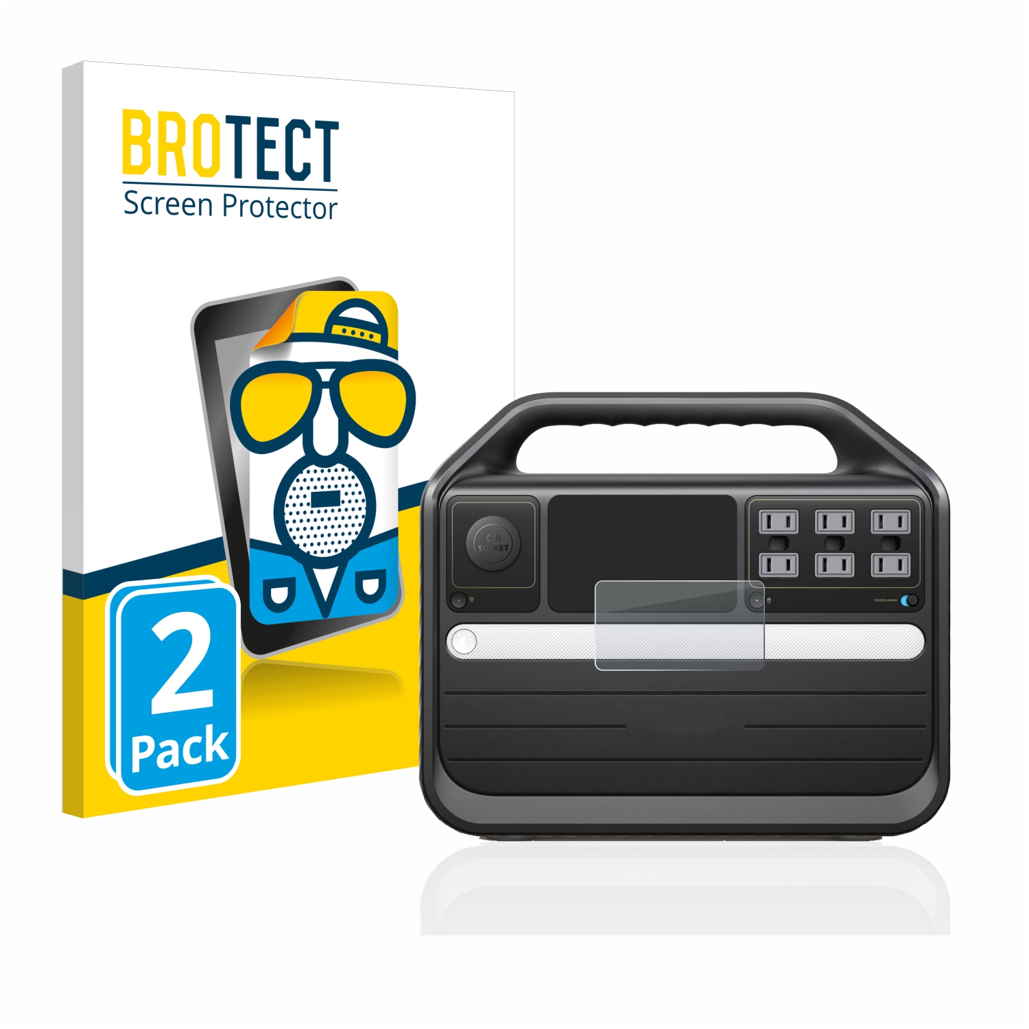 2x BROTECT Entspiegelungs-Folie pro Anker Powerhouse 555