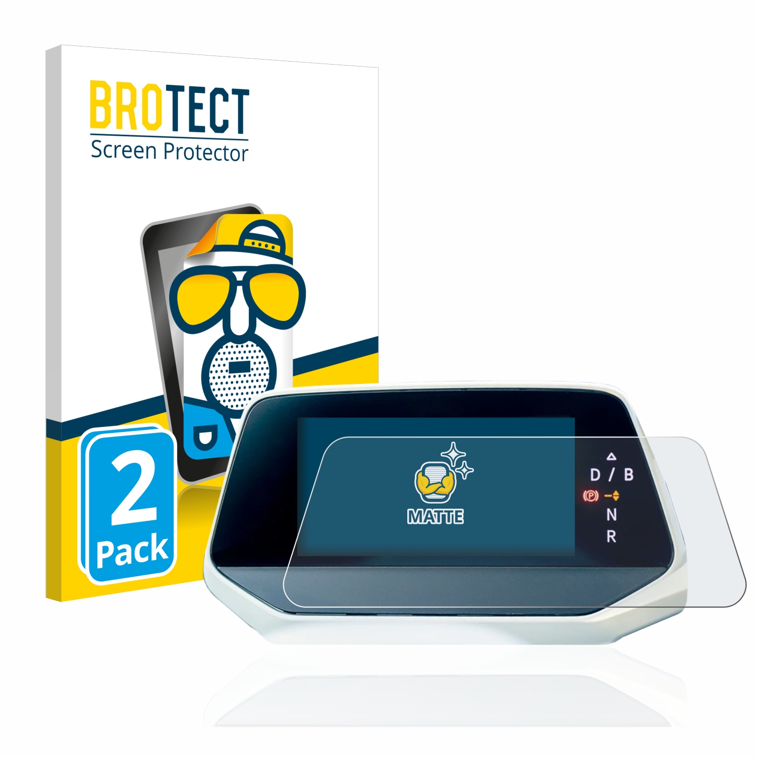 2x BROTECT Entspiegelungs-Folie pro Volkswagen ID.5 Digitalcockpit