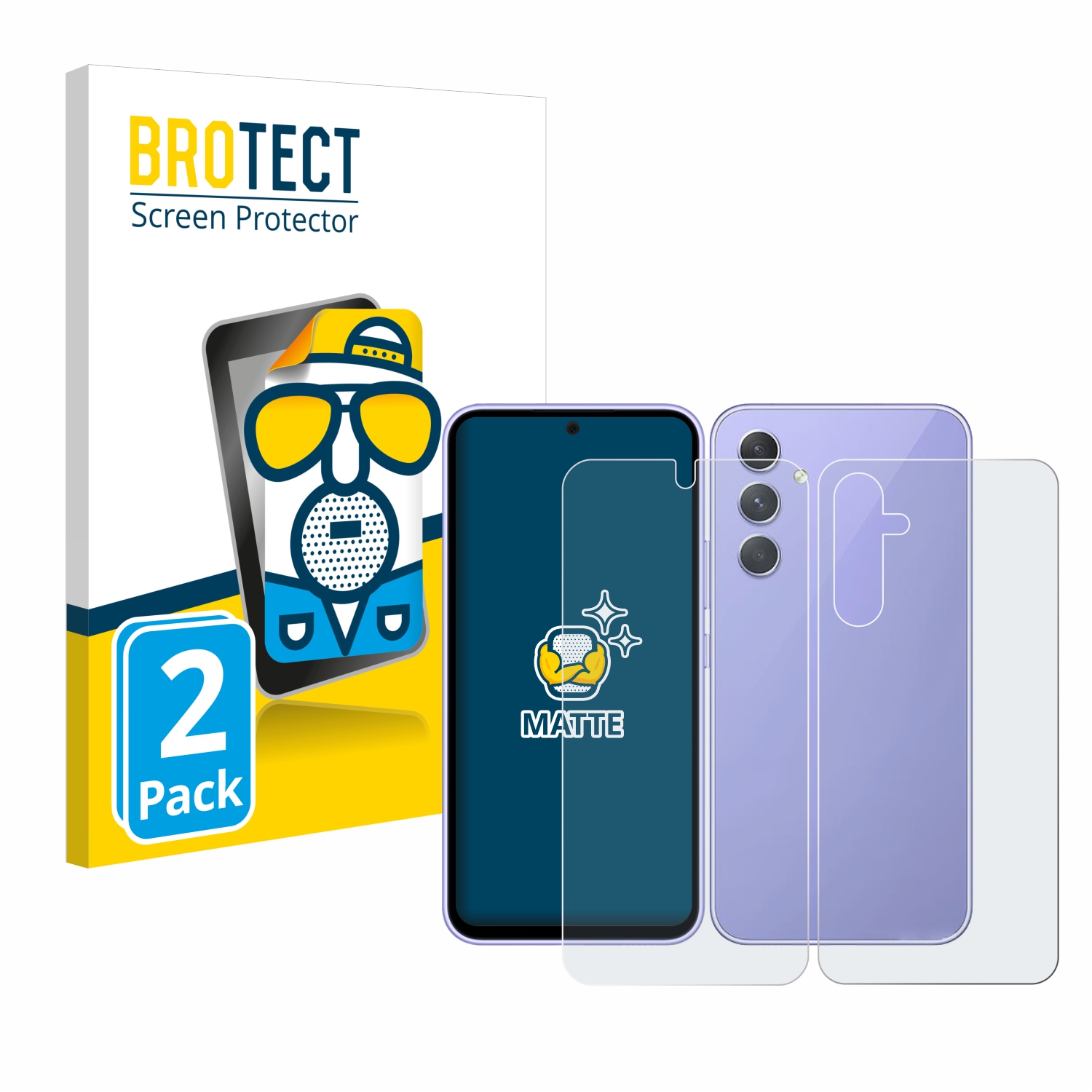 2x BROTECT Entspiegelungs-Folie pro Samsung Galaxy A54 5G (displej+zadní strana)