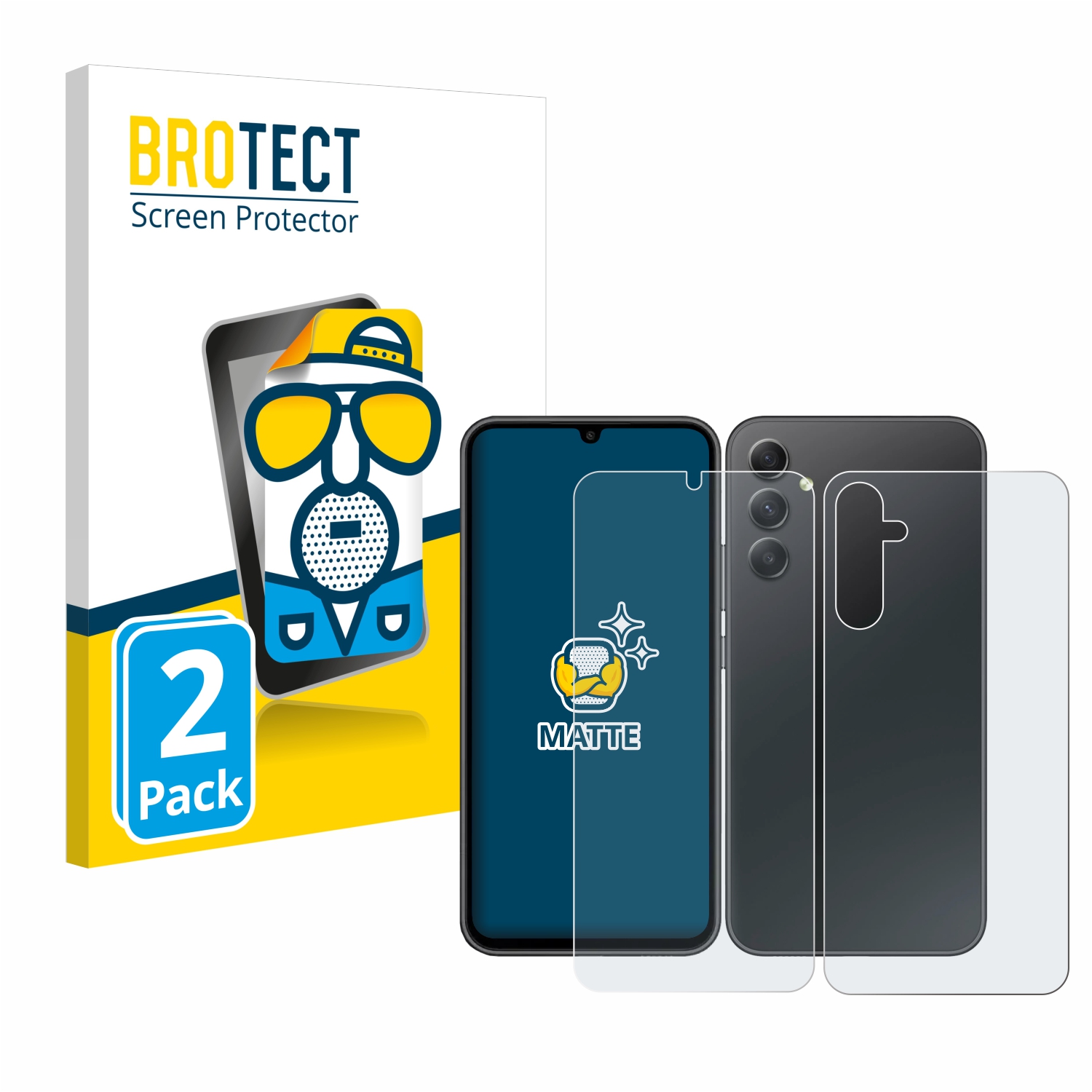 2x BROTECT Entspiegelungs-Folie pro Samsung Galaxy A34 5G (displej+zadní strana)