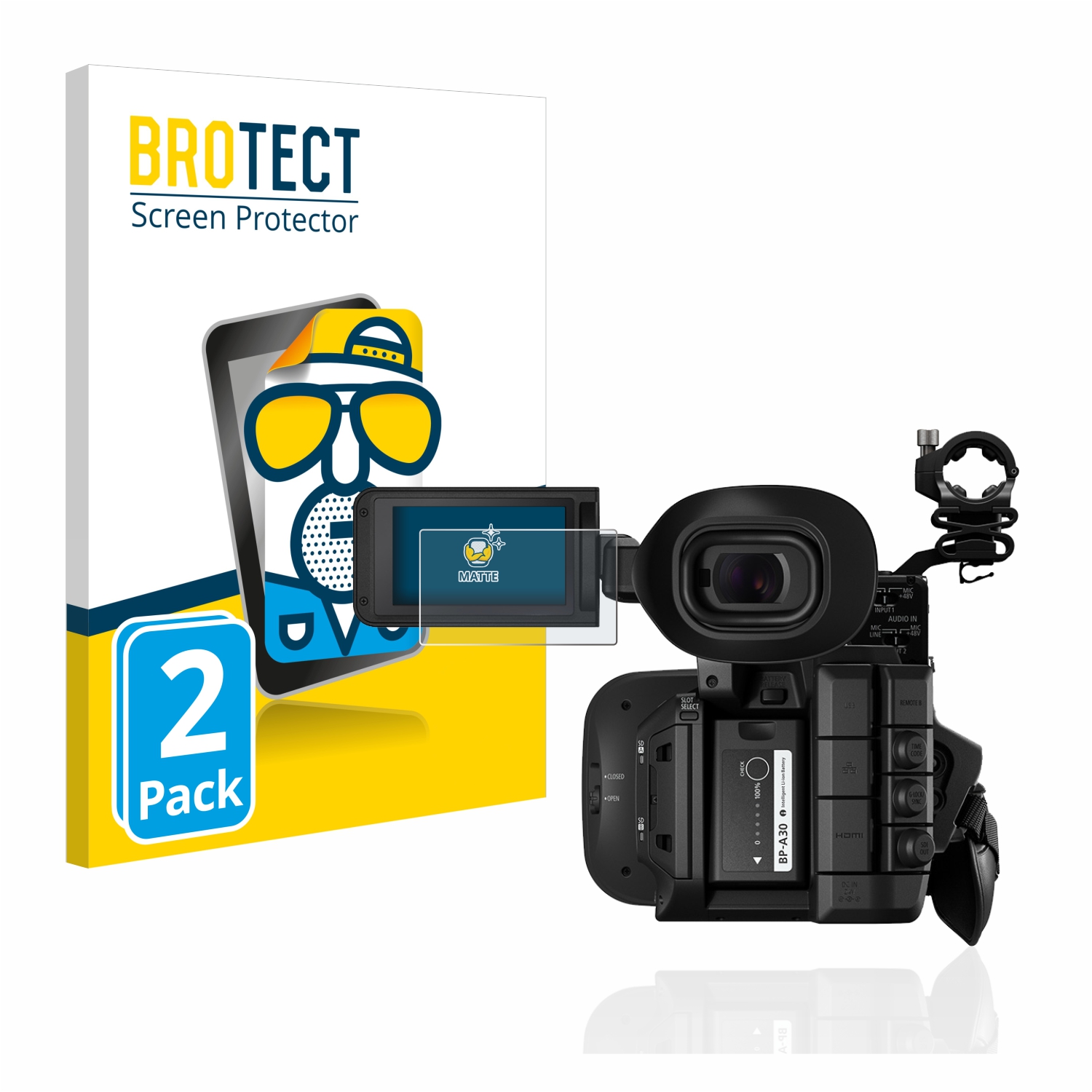 2x BROTECT Entspiegelungs-Folie pro Canon XF605