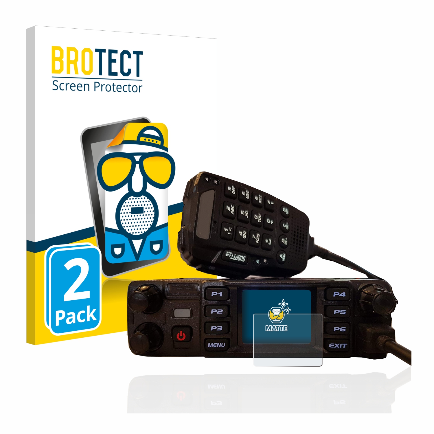 2x BROTECT Entspiegelungs-Folie pro AnyTone AT-D578UV plus