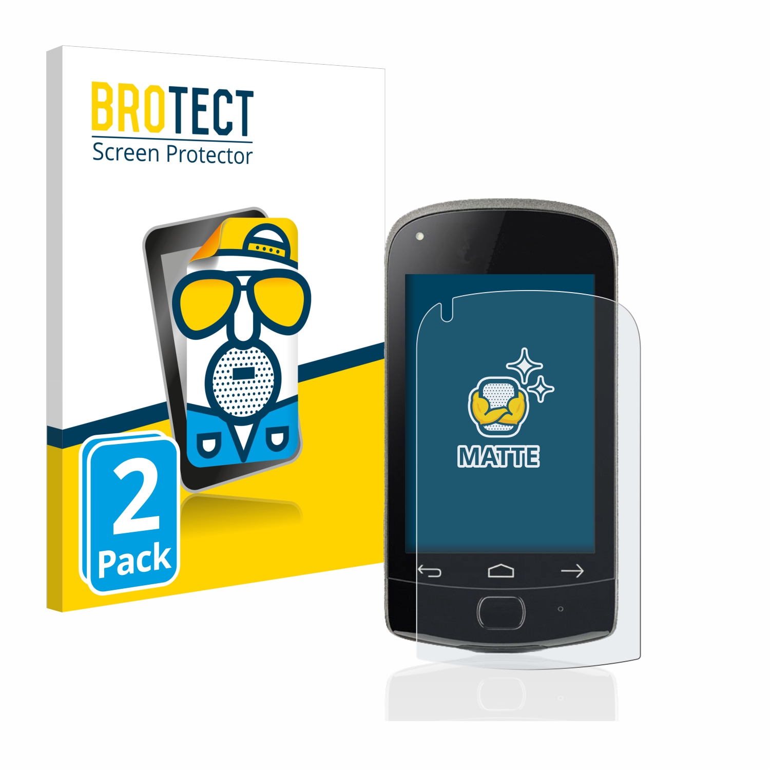 2x BROTECT Entspiegelungs-Folie pro Roche Accu-Chek Solo diabetes manager