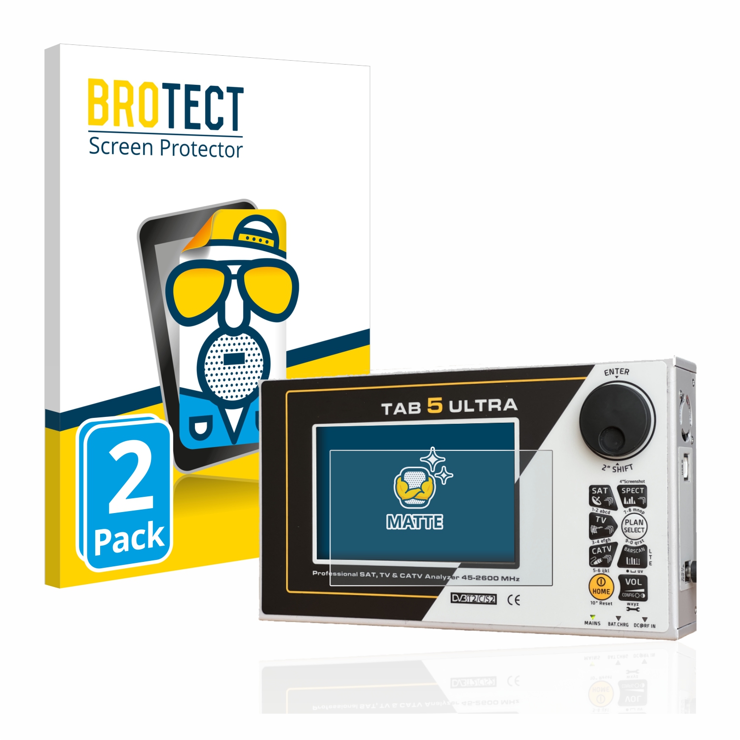 2x BROTECT Entspiegelungs-Folie pro Rover TAB 5 ULTRA