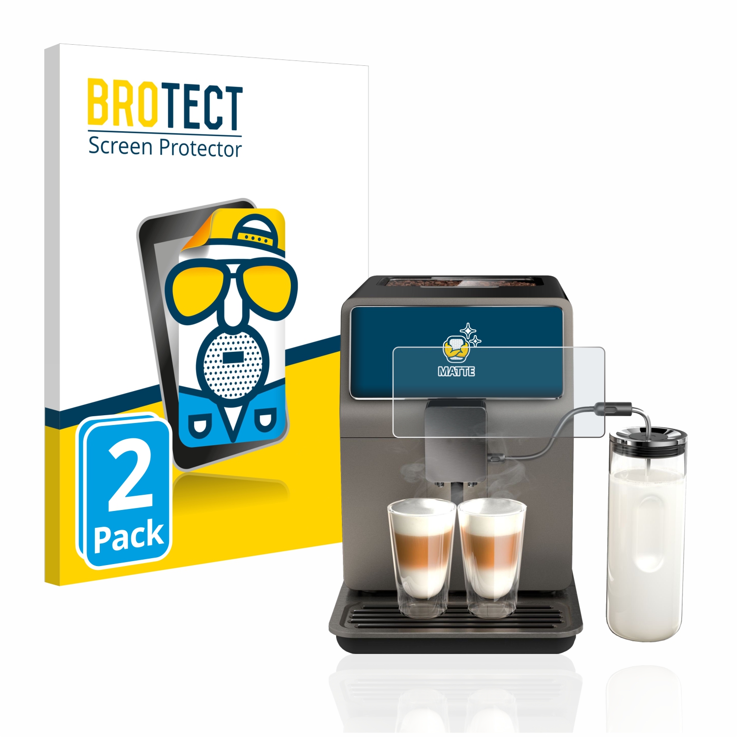 2x BROTECT Entspiegelungs-Folie pro WMF Perfection 780L
