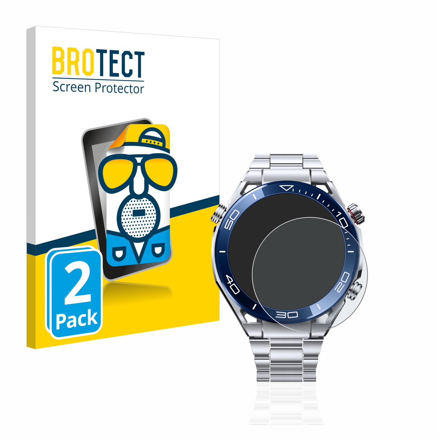2x BROTECT Entspiegelungs-Folie pro Huawei Watch Ultimate (48,5 mm)