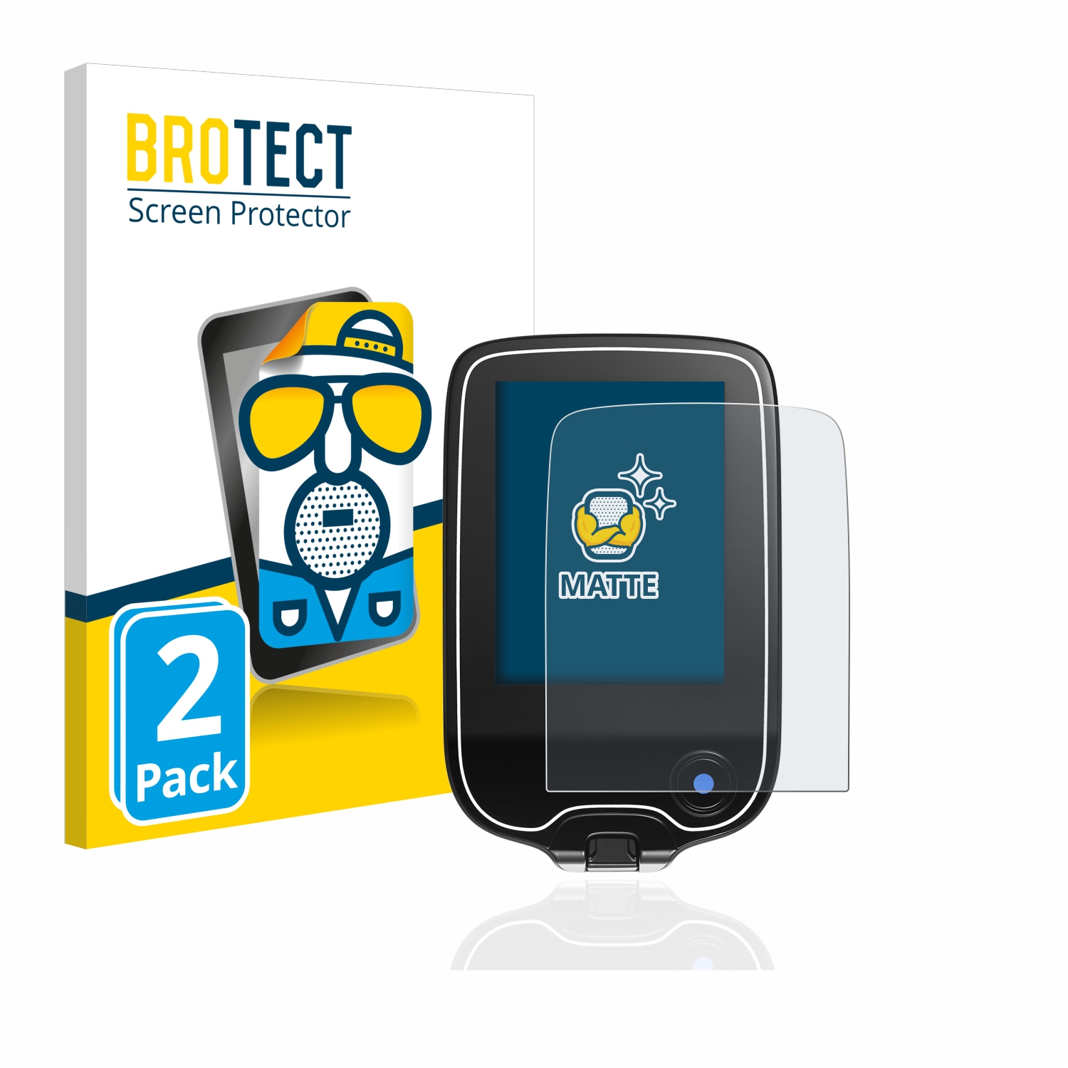 2x BROTECT Entspiegelungs-Folie pro Freestyle Libre 3