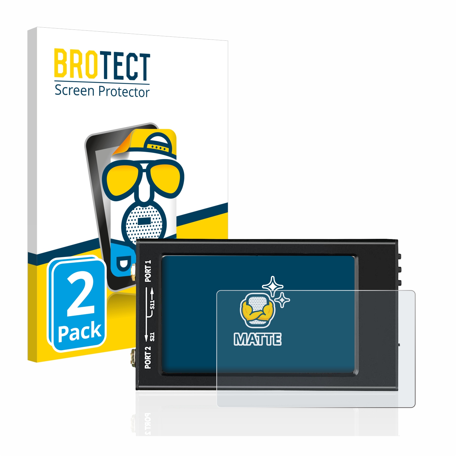 2x BROTECT Entspiegelungs-Folie pro SDRGEEK NanoVNA-F V2