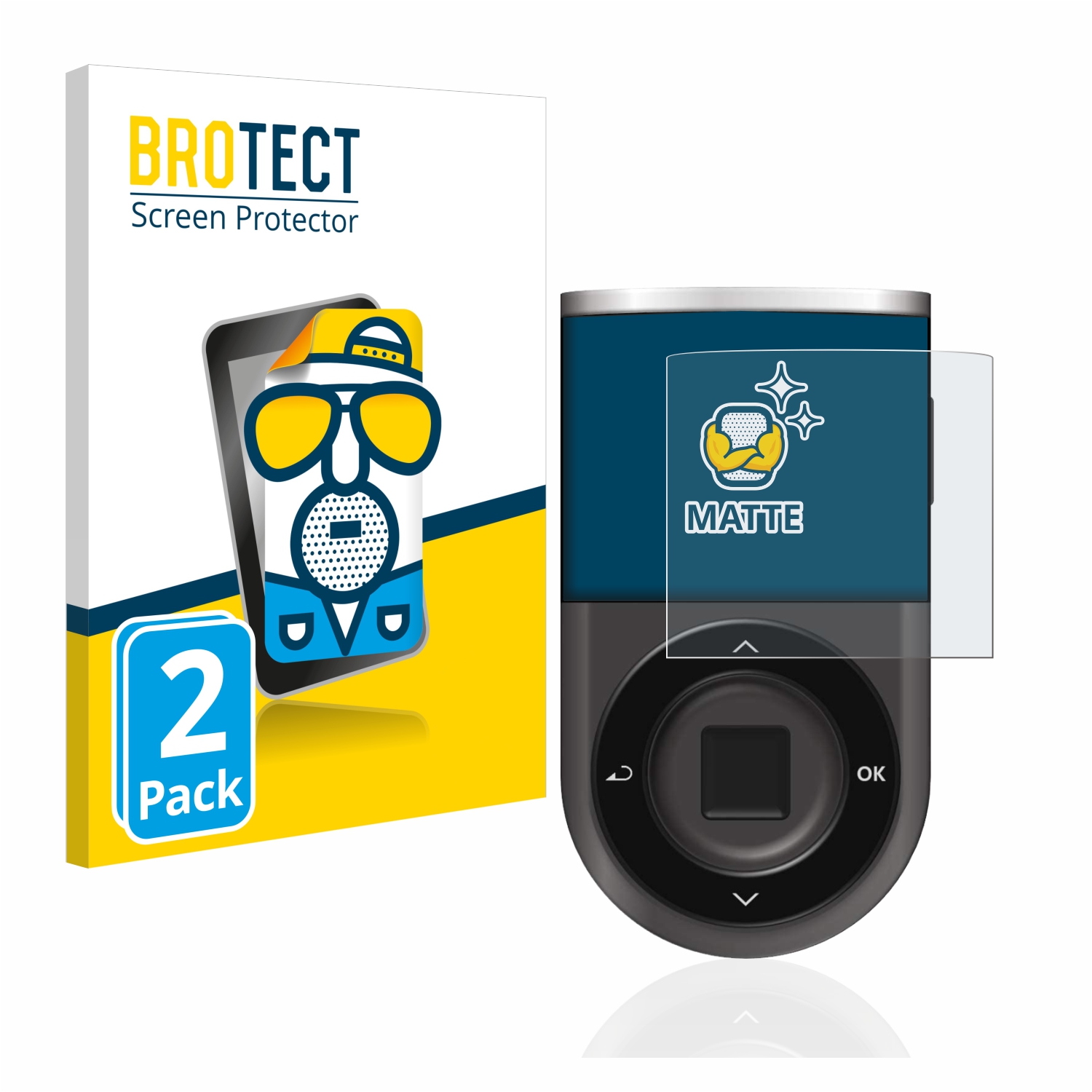 2x BROTECT Entspiegelungs-Folie pro D?CENT Biometric Wallet