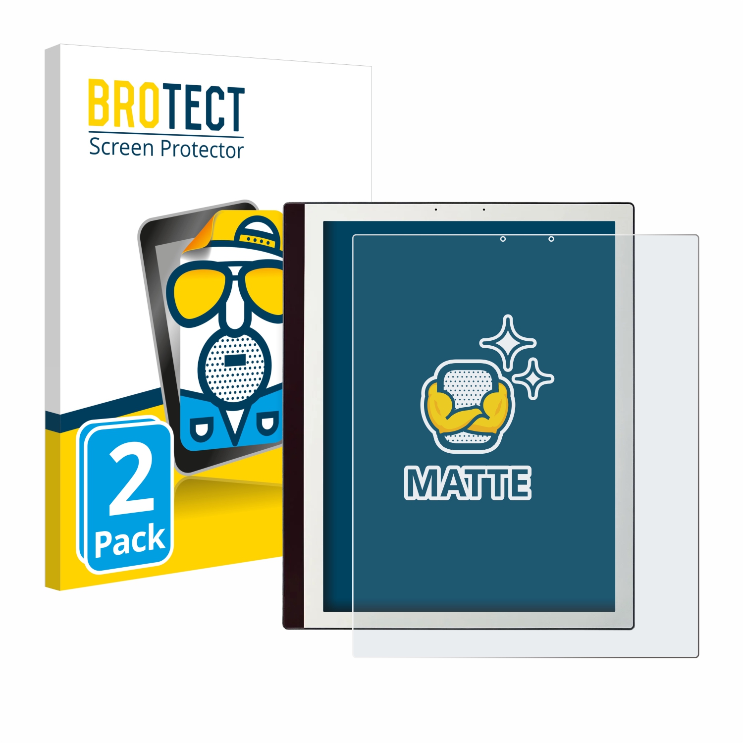 2x BROTECT Entspiegelungs-Folie pro Bookeen Notéa