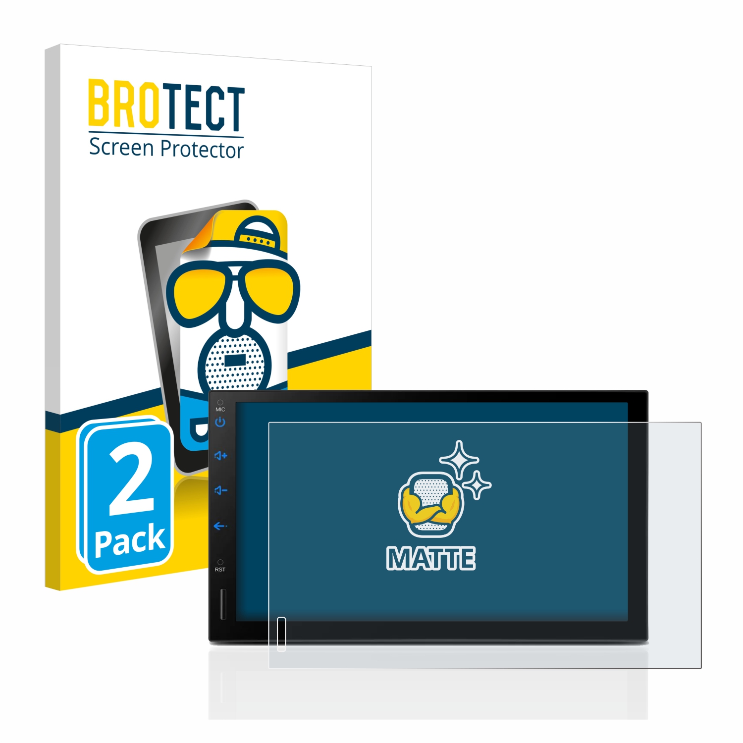 2x BROTECT Entspiegelungs-Folie pro Xtrons TIQ722L