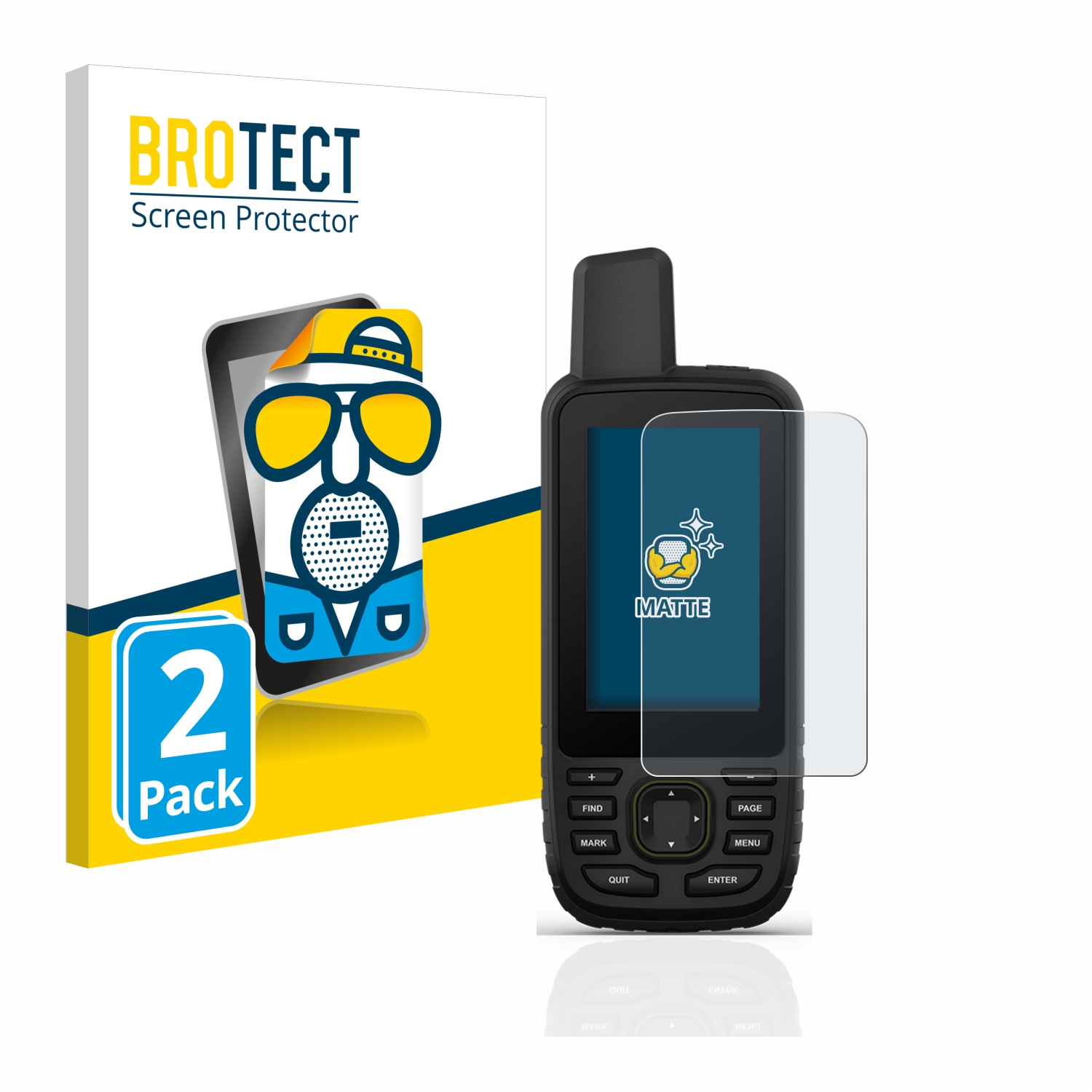 2x BROTECT Entspiegelungs-Folie pro Garmin GPSMAP 67
