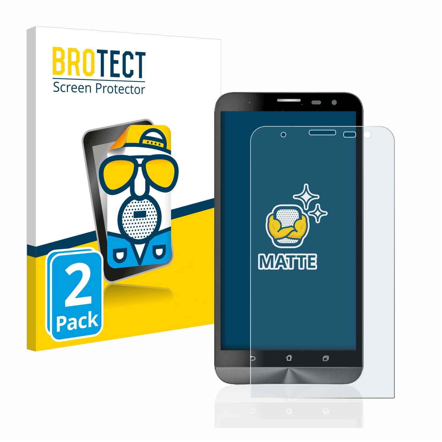 2x BROTECT Entspiegelungs-Folie pro ASUS ZenFone 2 Laser ZE601KL