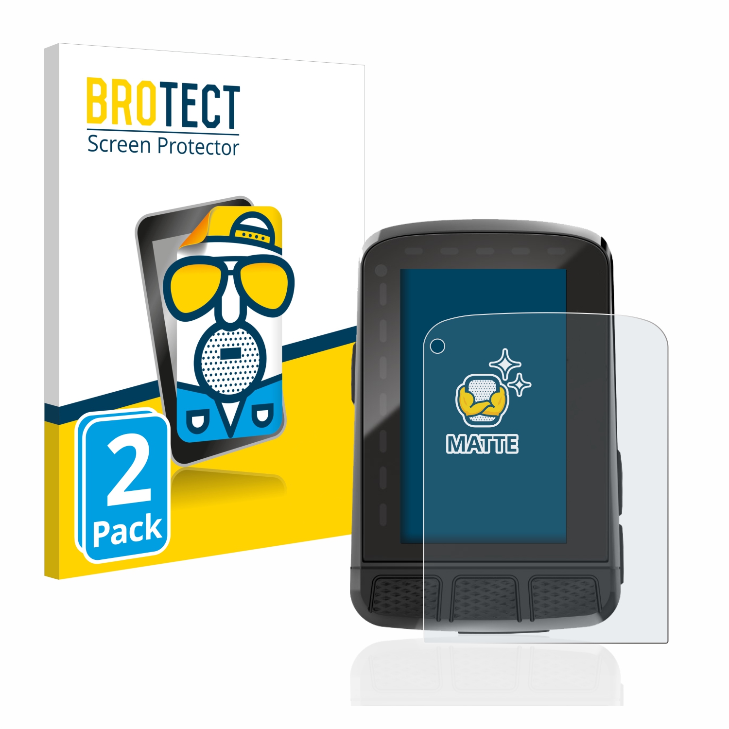 2x BROTECT Entspiegelungs-Folie pro Wahoo Elemnt Roam 2