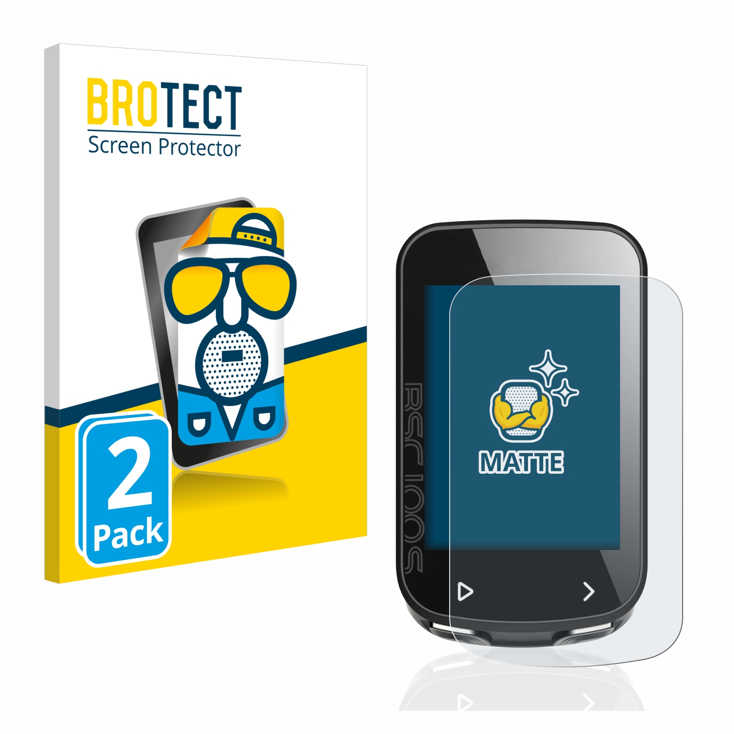 2x BROTECT Entspiegelungs-Folie pro igpsport BSC100S