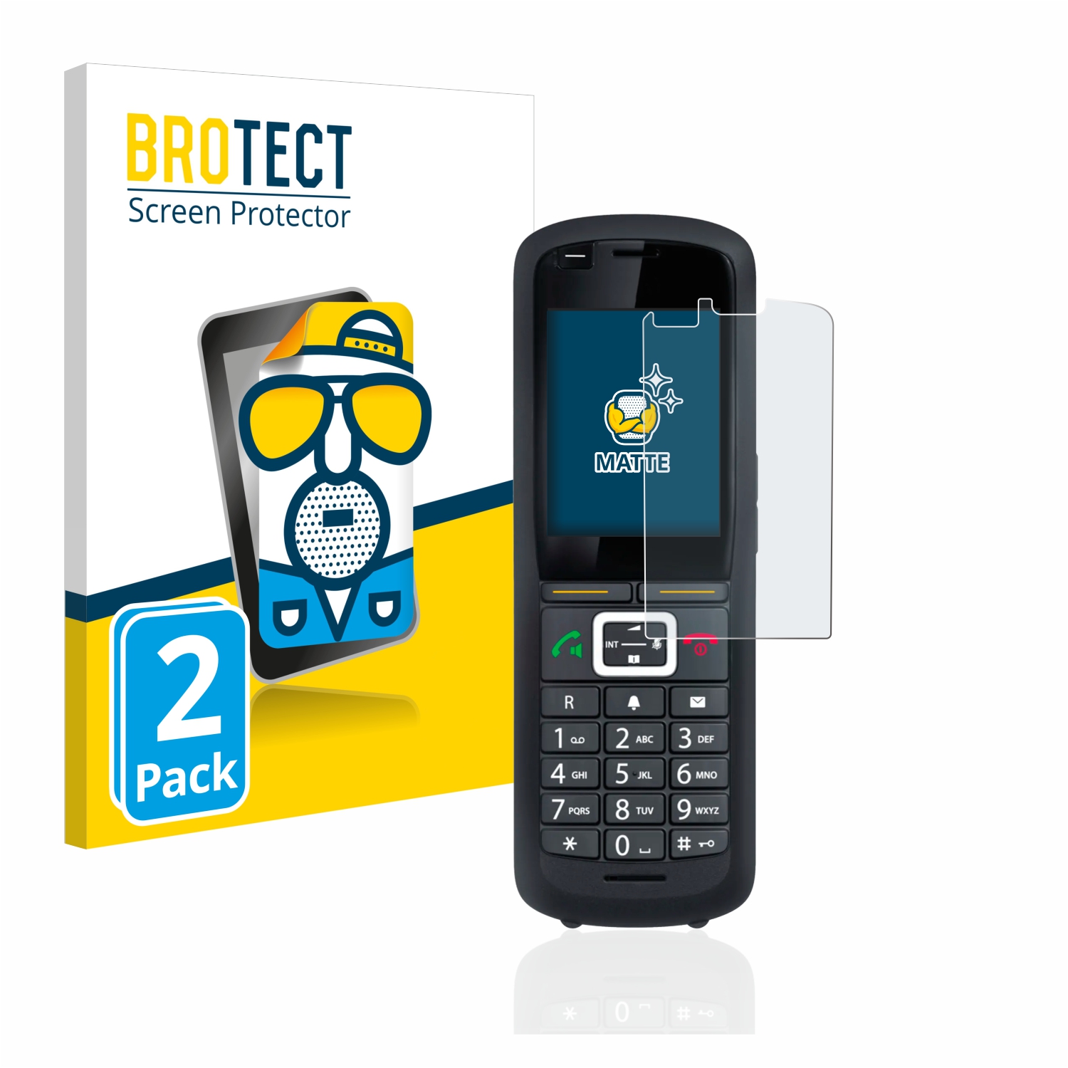 2x BROTECT Entspiegelungs-Folie pro Gigaset R700H Pro