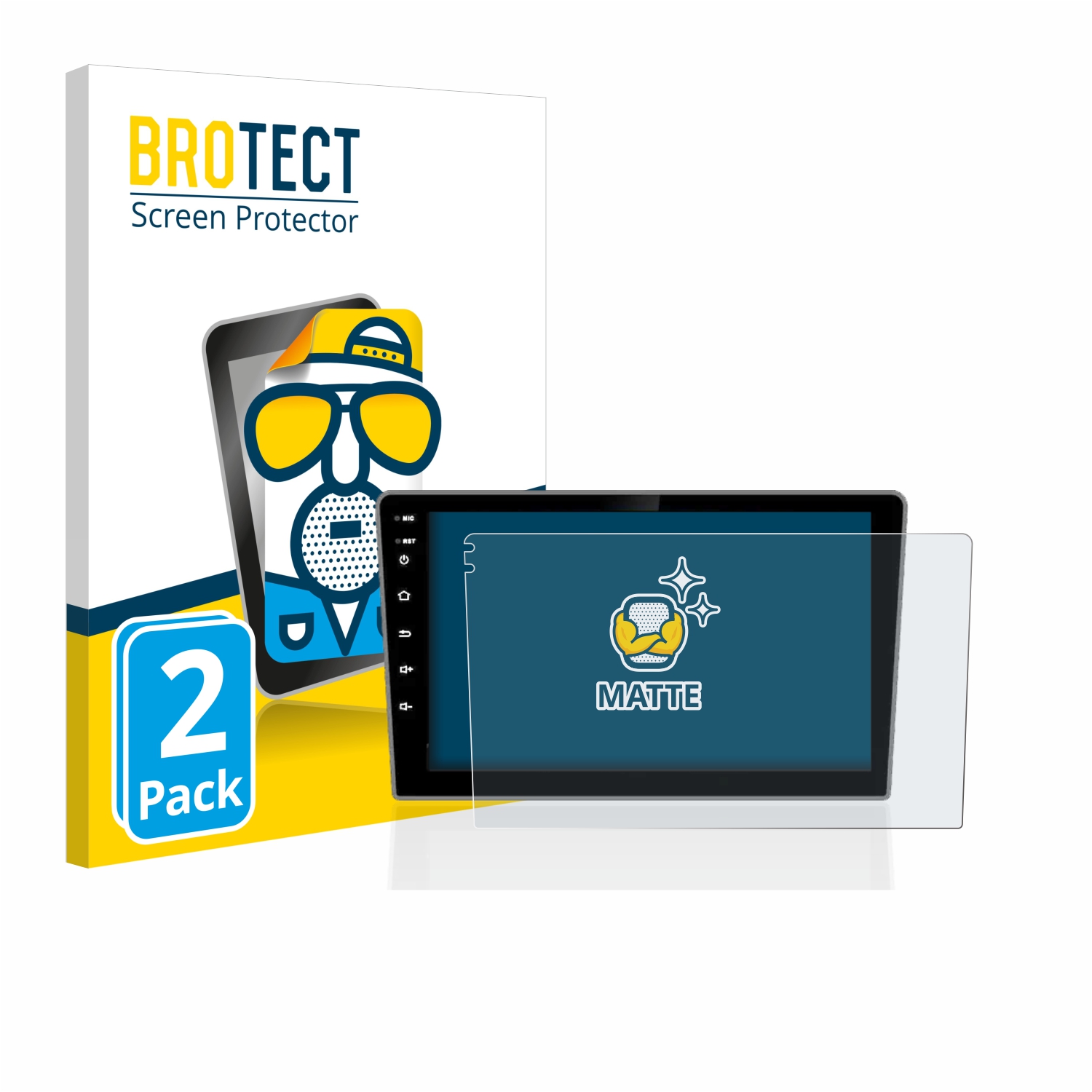 2x BROTECT Entspiegelungs-Folie pro Isudar T72 10.1