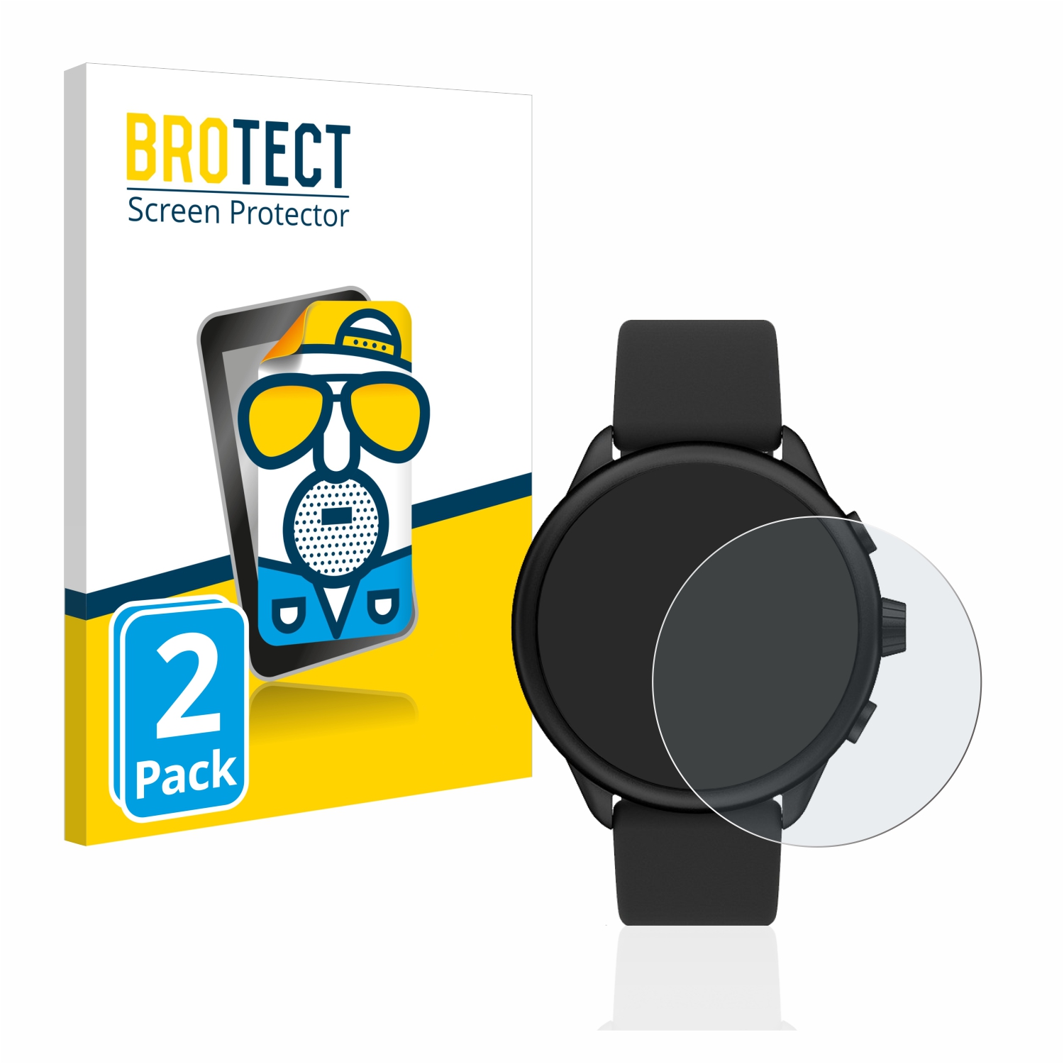 2x BROTECT Entspiegelungs-Folie pro Fossil Smartwatch Wellness (Gen 6) Hybrid